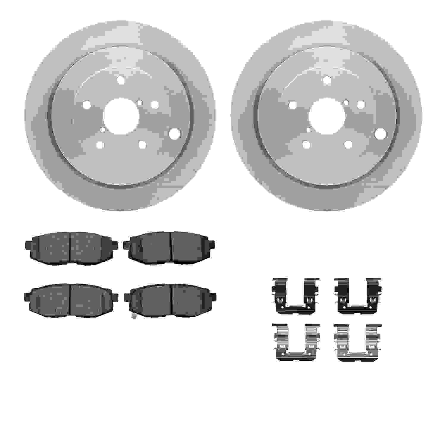 Dynamic Friction Company Disc Brake Pad and Rotor / Drum Brake Shoe and Drum Kit 6312-13046