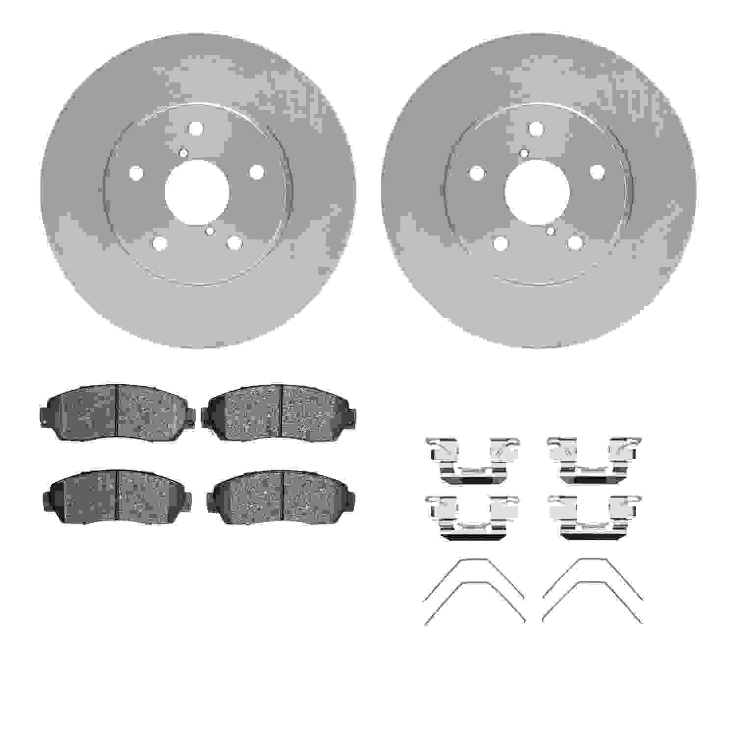 Dynamic Friction Company Disc Brake Pad and Rotor / Drum Brake Shoe and Drum Kit 6312-13049