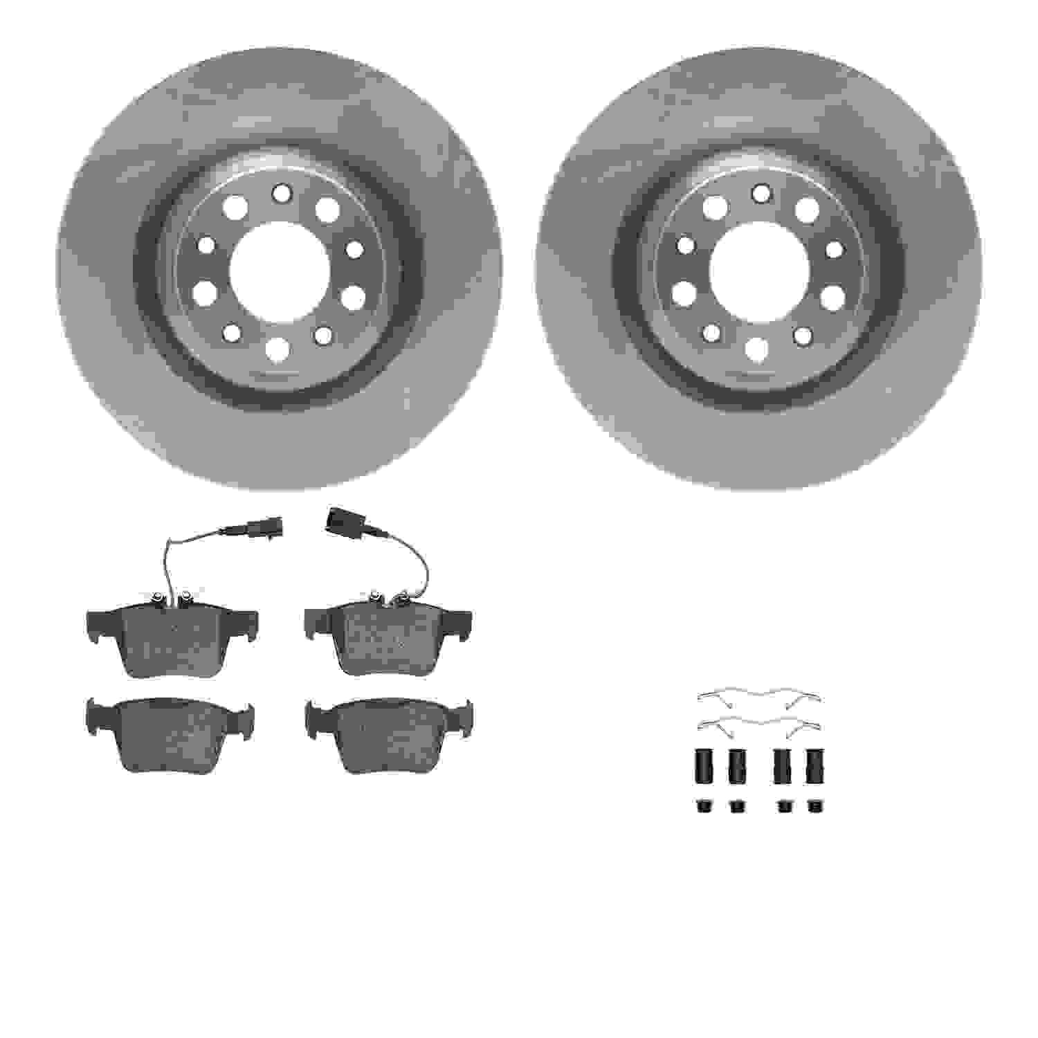 Dynamic Friction Company Disc Brake Pad and Rotor / Drum Brake Shoe and Drum Kit 6312-16009