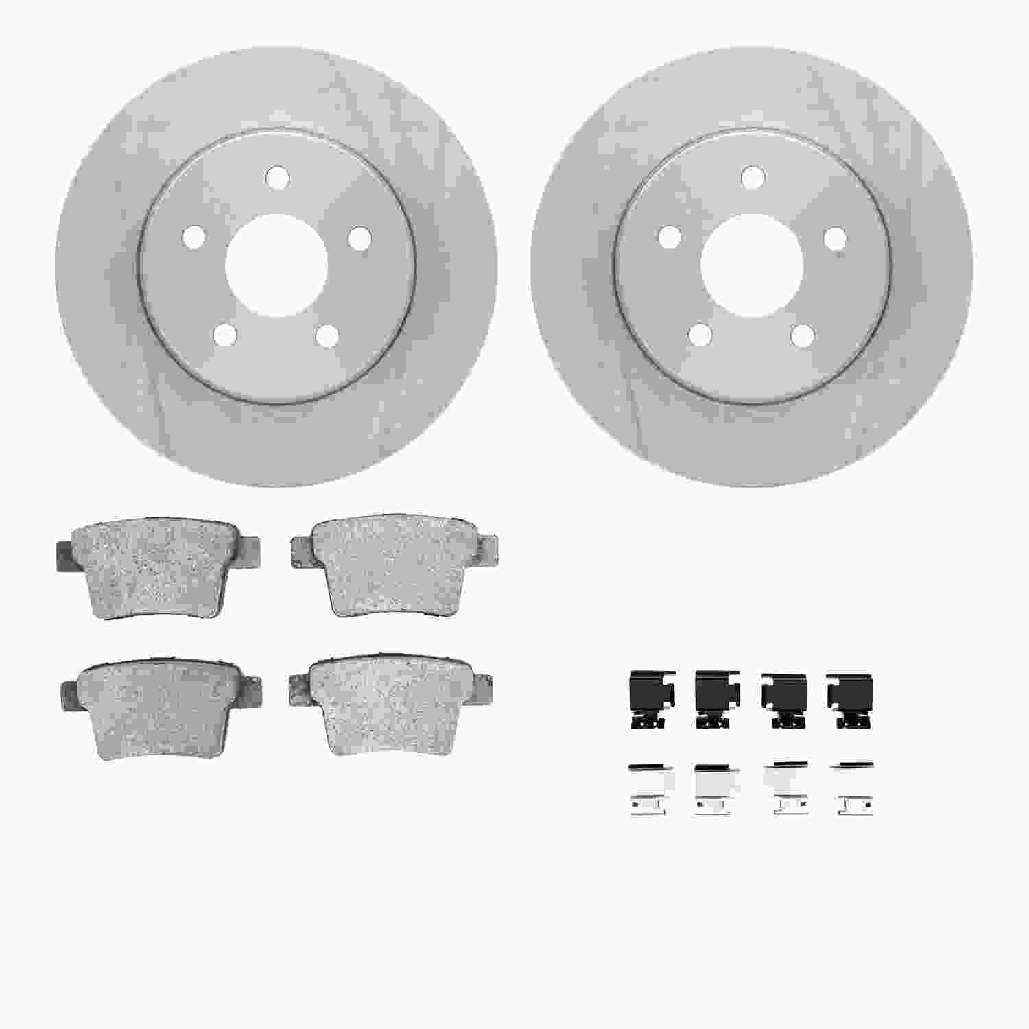 Dynamic Friction Company Disc Brake Pad and Rotor / Drum Brake Shoe and Drum Kit 6312-20014