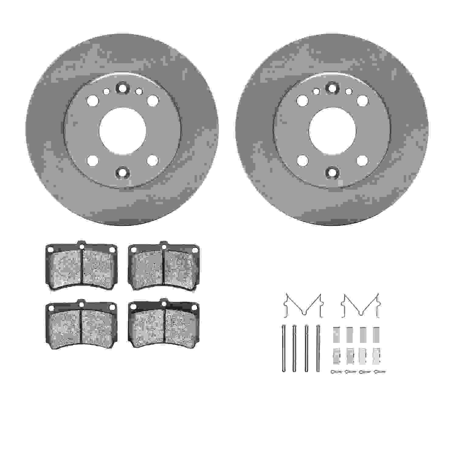 Dynamic Friction Company Disc Brake Pad and Rotor / Drum Brake Shoe and Drum Kit 6312-21002