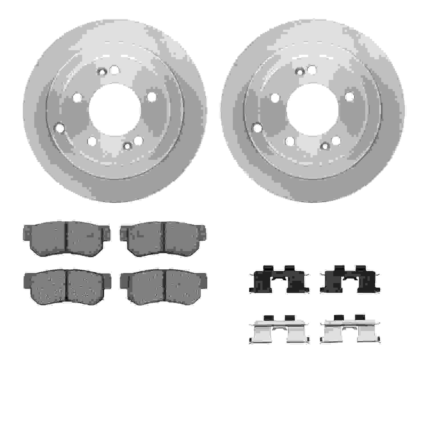 Dynamic Friction Company Disc Brake Pad and Rotor / Drum Brake Shoe and Drum Kit 6312-21008