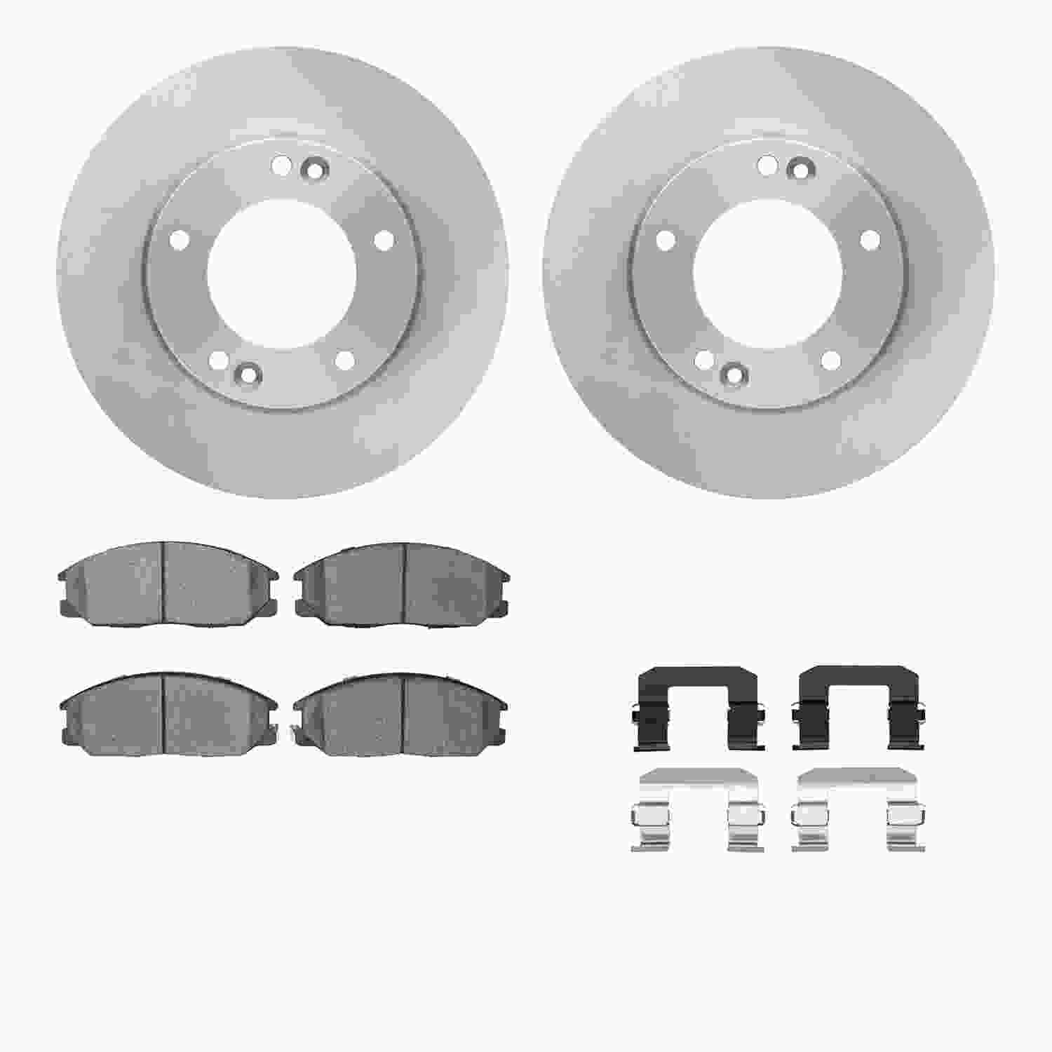 Dynamic Friction Company Disc Brake Pad and Rotor / Drum Brake Shoe and Drum Kit 6312-21011