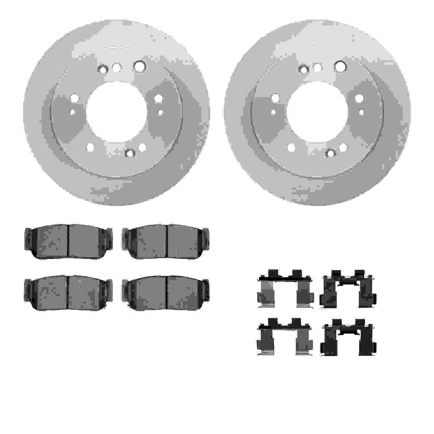 Dynamic Friction Company Disc Brake Pad and Rotor / Drum Brake Shoe and Drum Kit 6312-21019