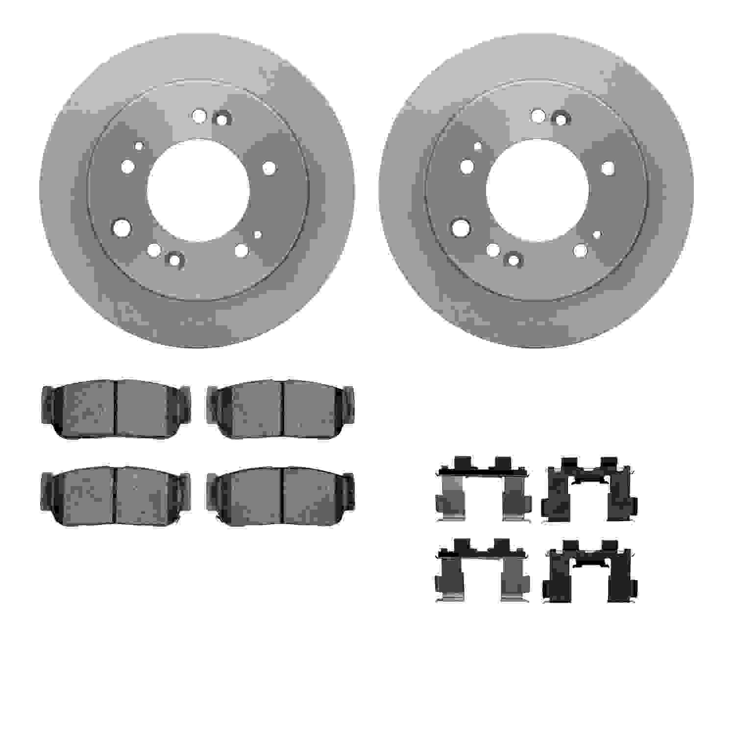 Dynamic Friction Company Disc Brake Pad and Rotor / Drum Brake Shoe and Drum Kit 6312-21020