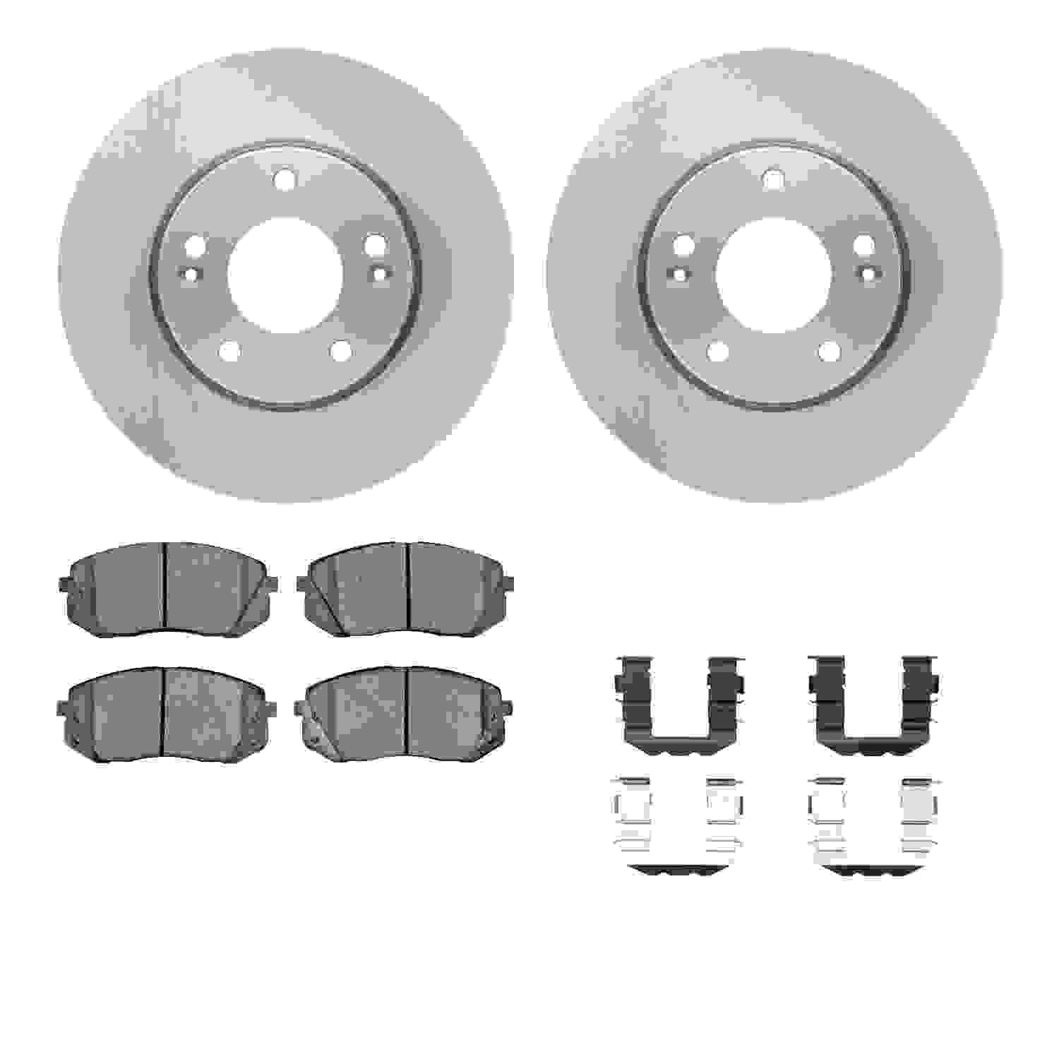 Dynamic Friction Company Disc Brake Pad and Rotor / Drum Brake Shoe and Drum Kit 6312-21026