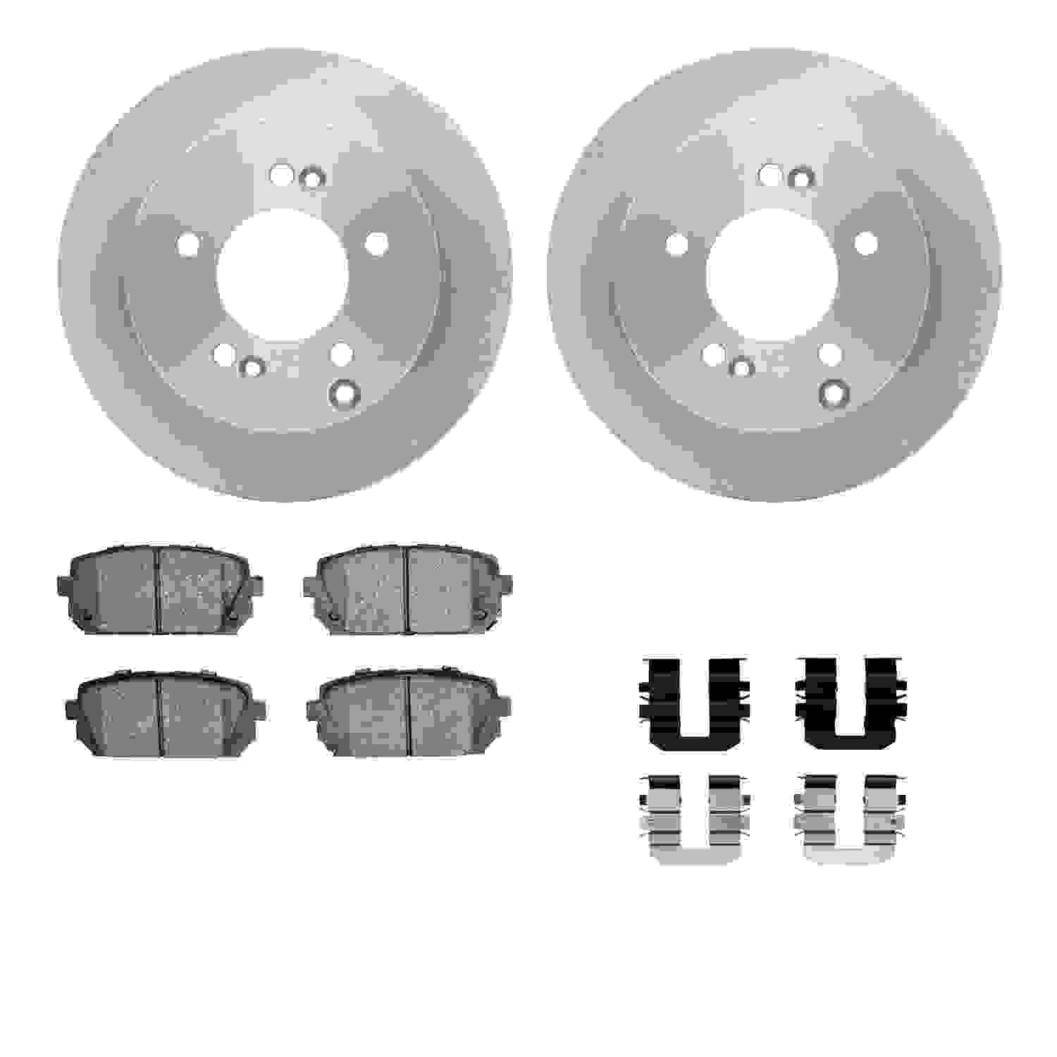 Dynamic Friction Company Disc Brake Pad and Rotor / Drum Brake Shoe and Drum Kit 6312-21027