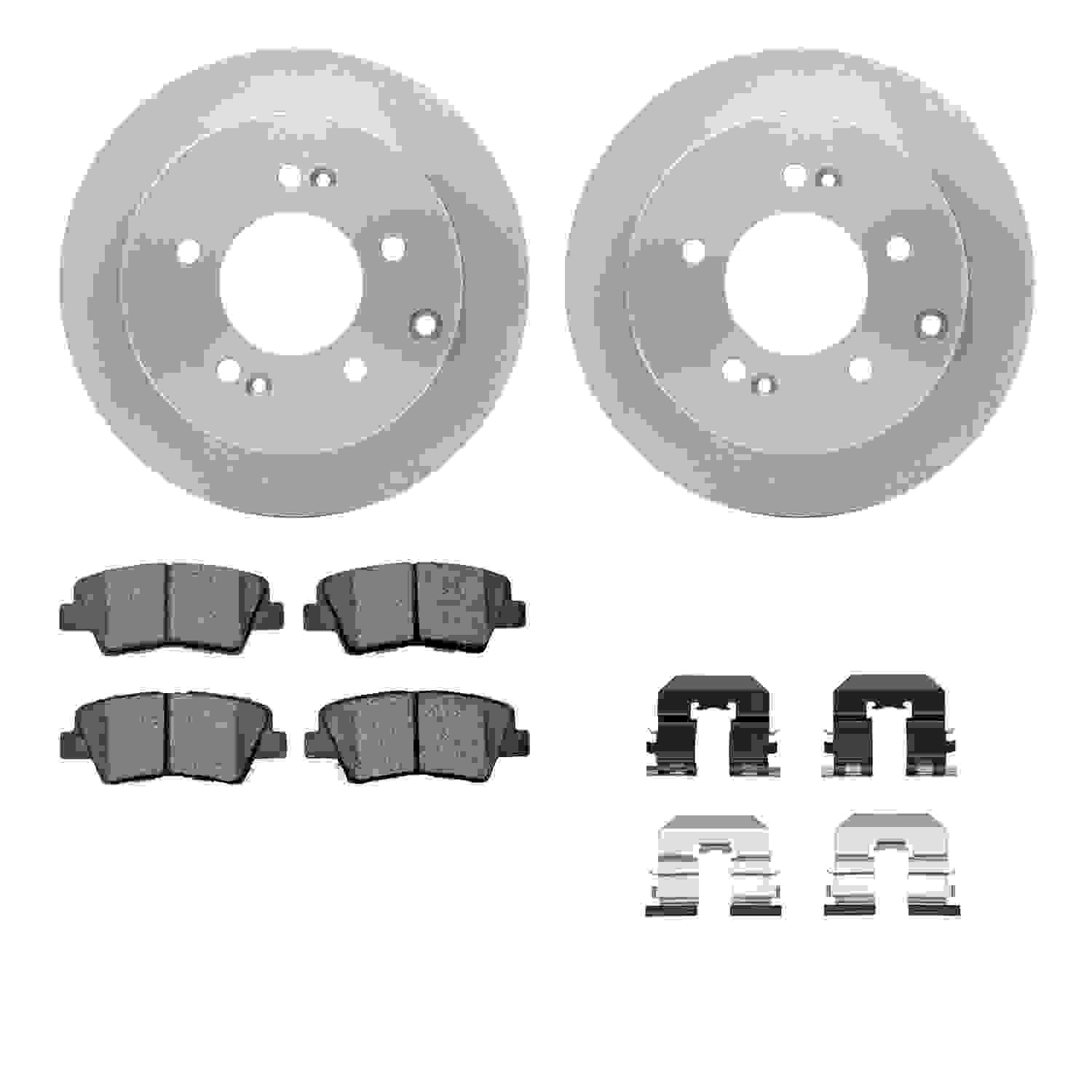 Dynamic Friction Company Disc Brake Pad and Rotor / Drum Brake Shoe and Drum Kit 6312-21028