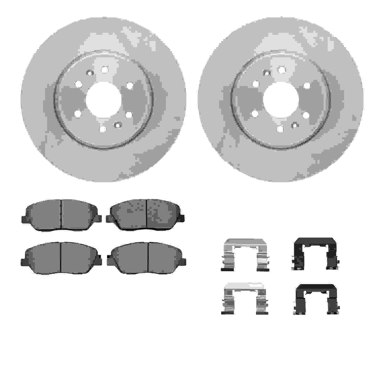 Dynamic Friction Company Disc Brake Pad and Rotor / Drum Brake Shoe and Drum Kit 6312-21029