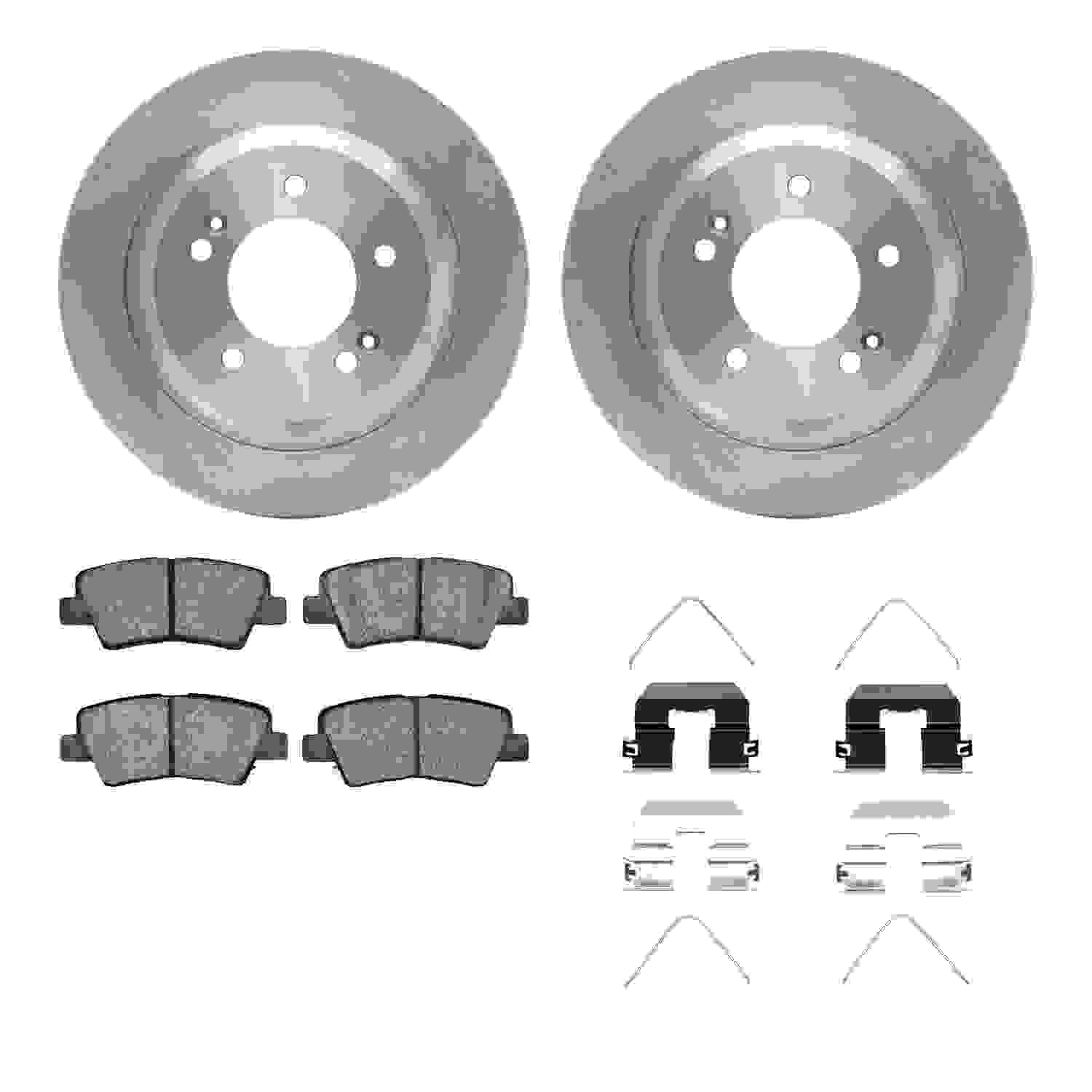 Dynamic Friction Company Disc Brake Pad and Rotor / Drum Brake Shoe and Drum Kit 6312-21033