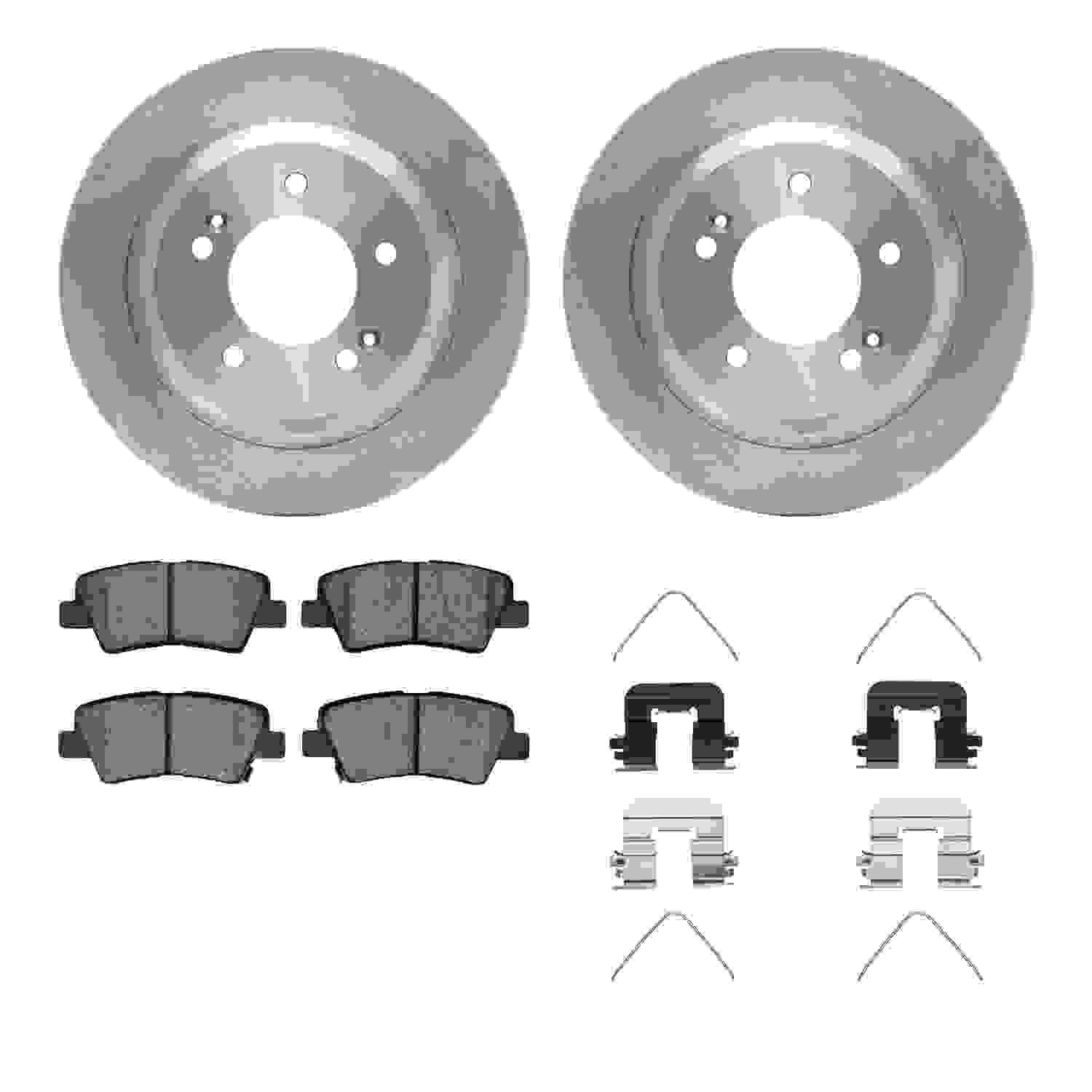 Dynamic Friction Company Disc Brake Pad and Rotor / Drum Brake Shoe and Drum Kit 6312-21035