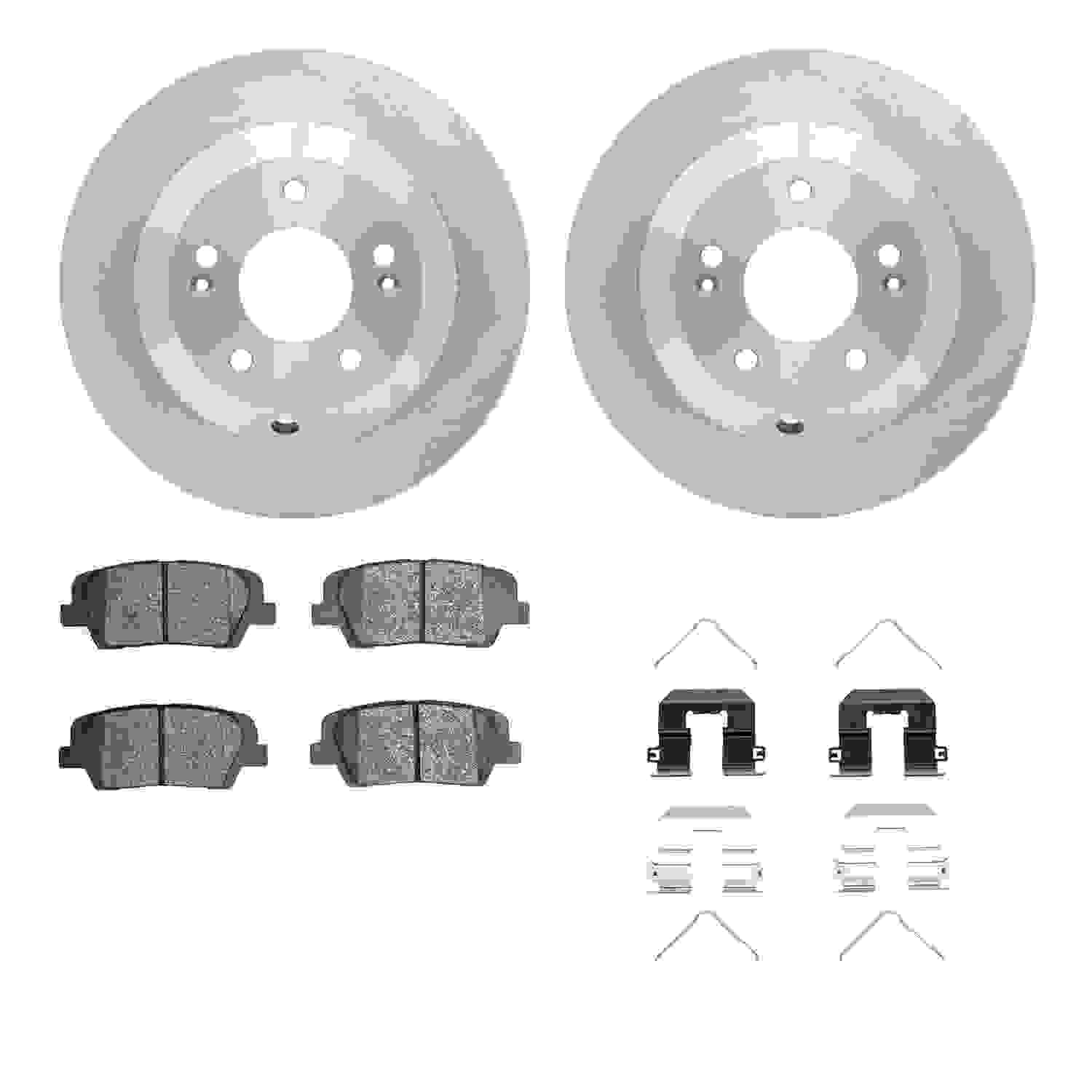 Dynamic Friction Company Disc Brake Pad and Rotor / Drum Brake Shoe and Drum Kit 6312-21042