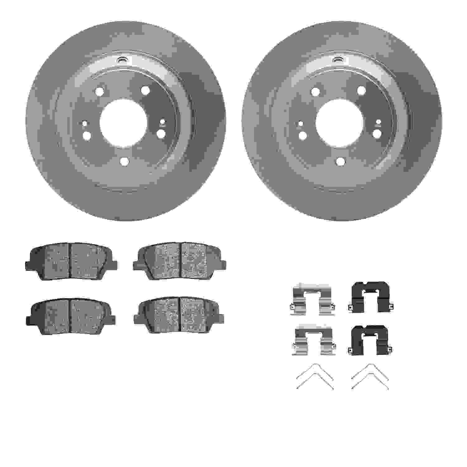 Dynamic Friction Company Disc Brake Pad and Rotor / Drum Brake Shoe and Drum Kit 6312-21043