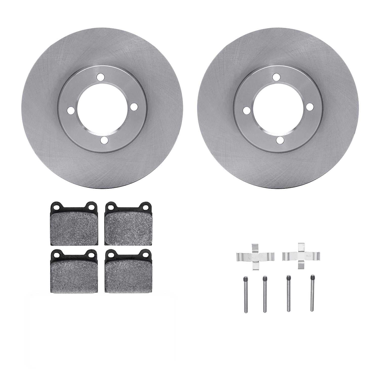 Dynamic Friction Company Disc Brake Pad and Rotor / Drum Brake Shoe and Drum Kit 6312-22004