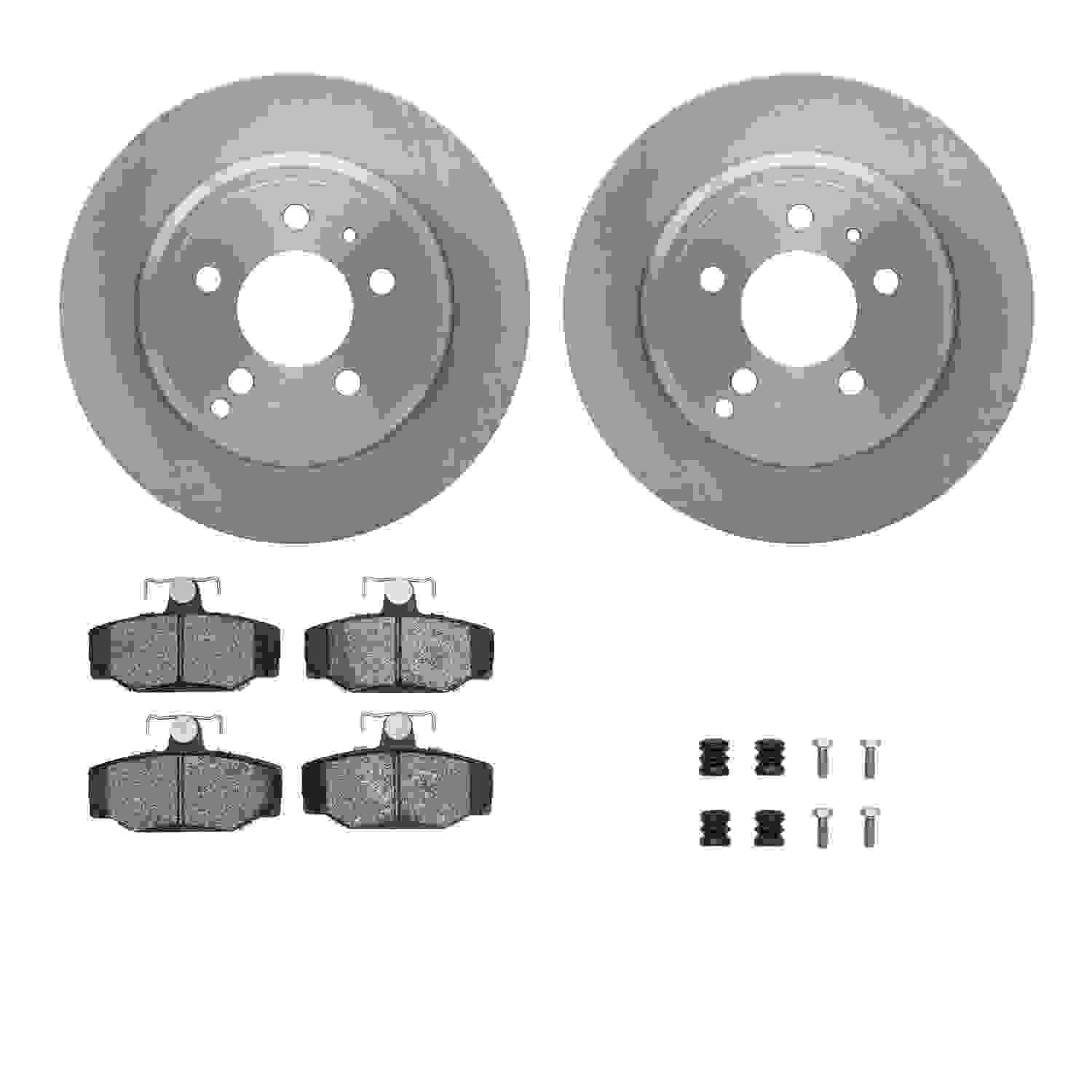 Dynamic Friction Company Disc Brake Pad and Rotor / Drum Brake Shoe and Drum Kit 6312-27027