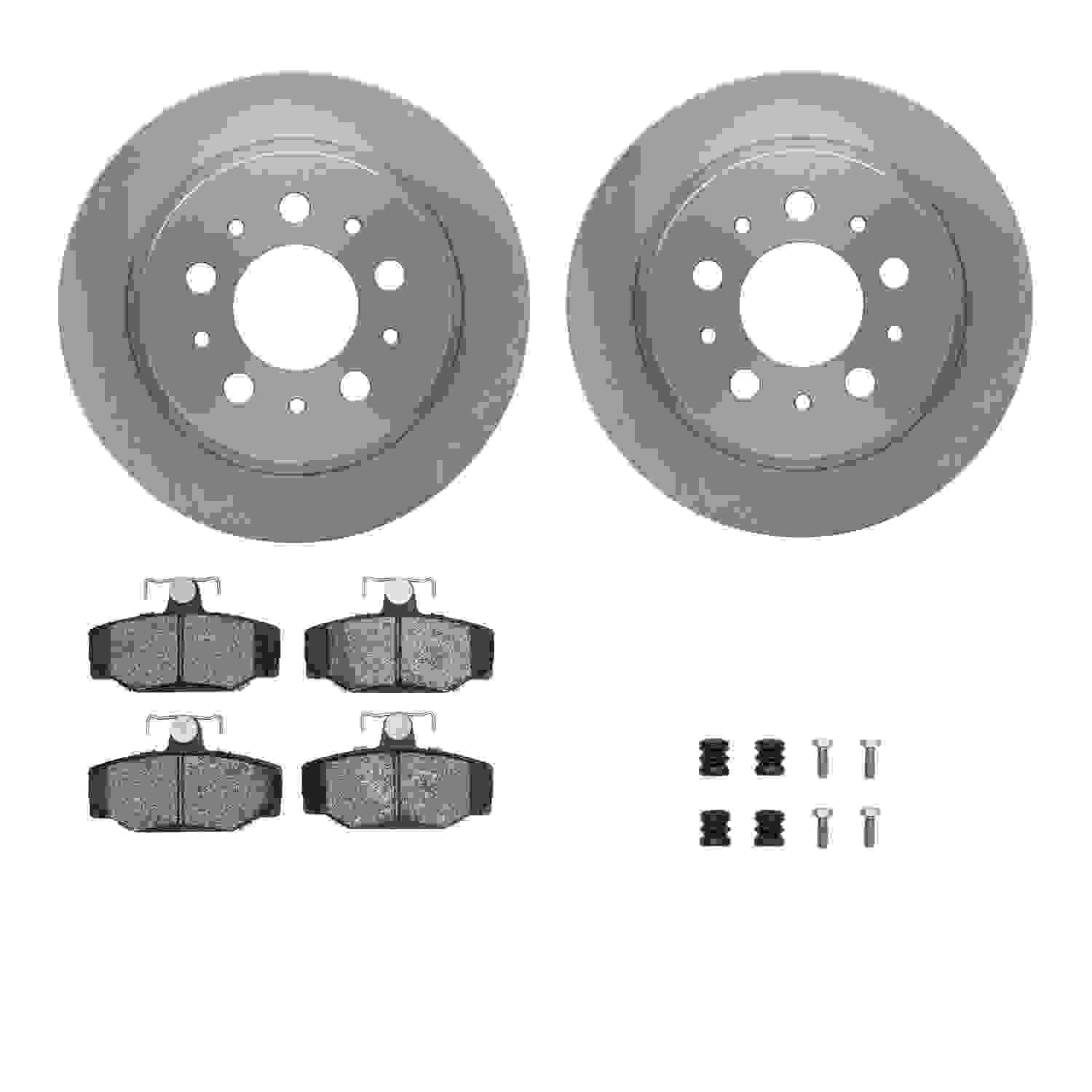 Dynamic Friction Company Disc Brake Pad and Rotor / Drum Brake Shoe and Drum Kit 6312-27028