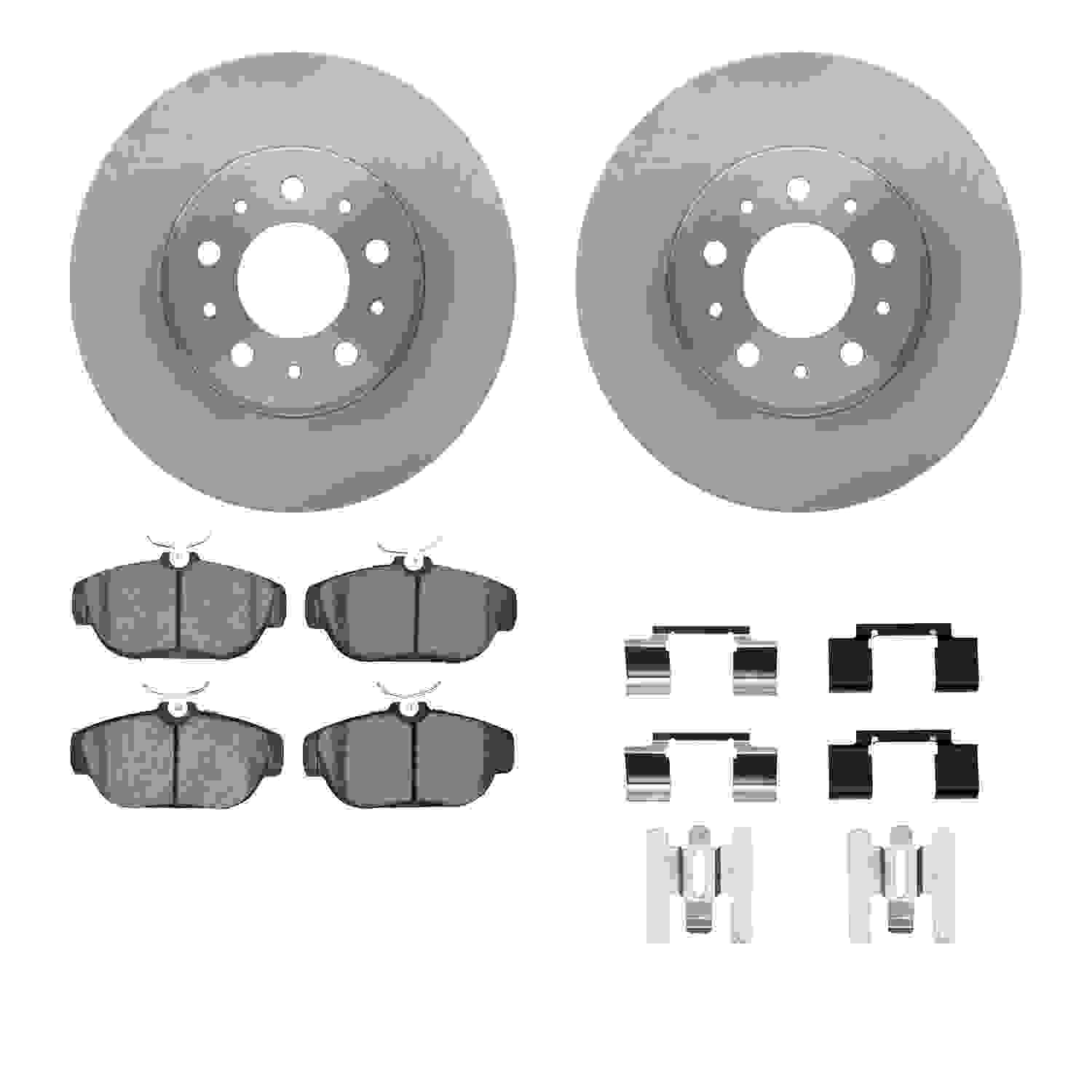 Dynamic Friction Company Disc Brake Pad and Rotor / Drum Brake Shoe and Drum Kit 6312-27035