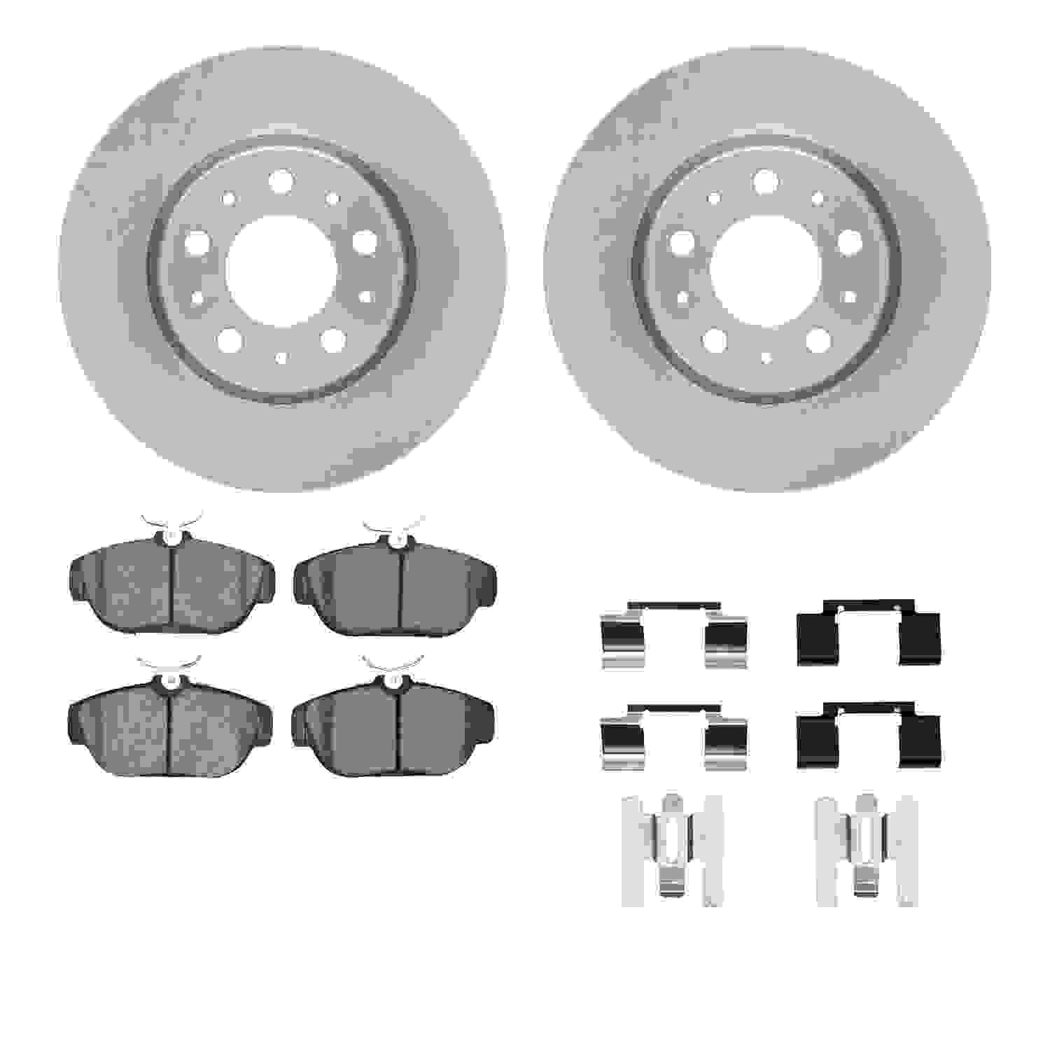 Dynamic Friction Company Disc Brake Pad and Rotor / Drum Brake Shoe and Drum Kit 6312-27036