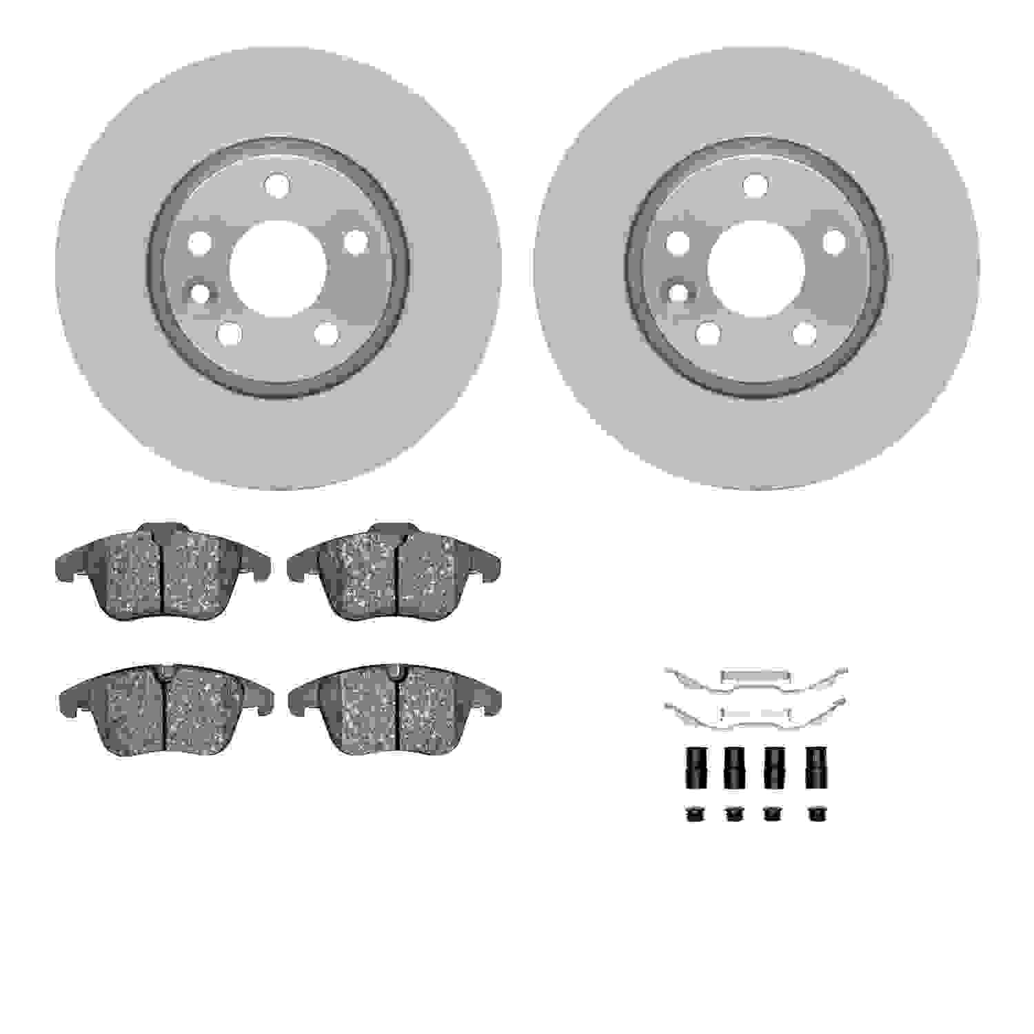 Dynamic Friction Company Disc Brake Pad and Rotor / Drum Brake Shoe and Drum Kit 6312-27059