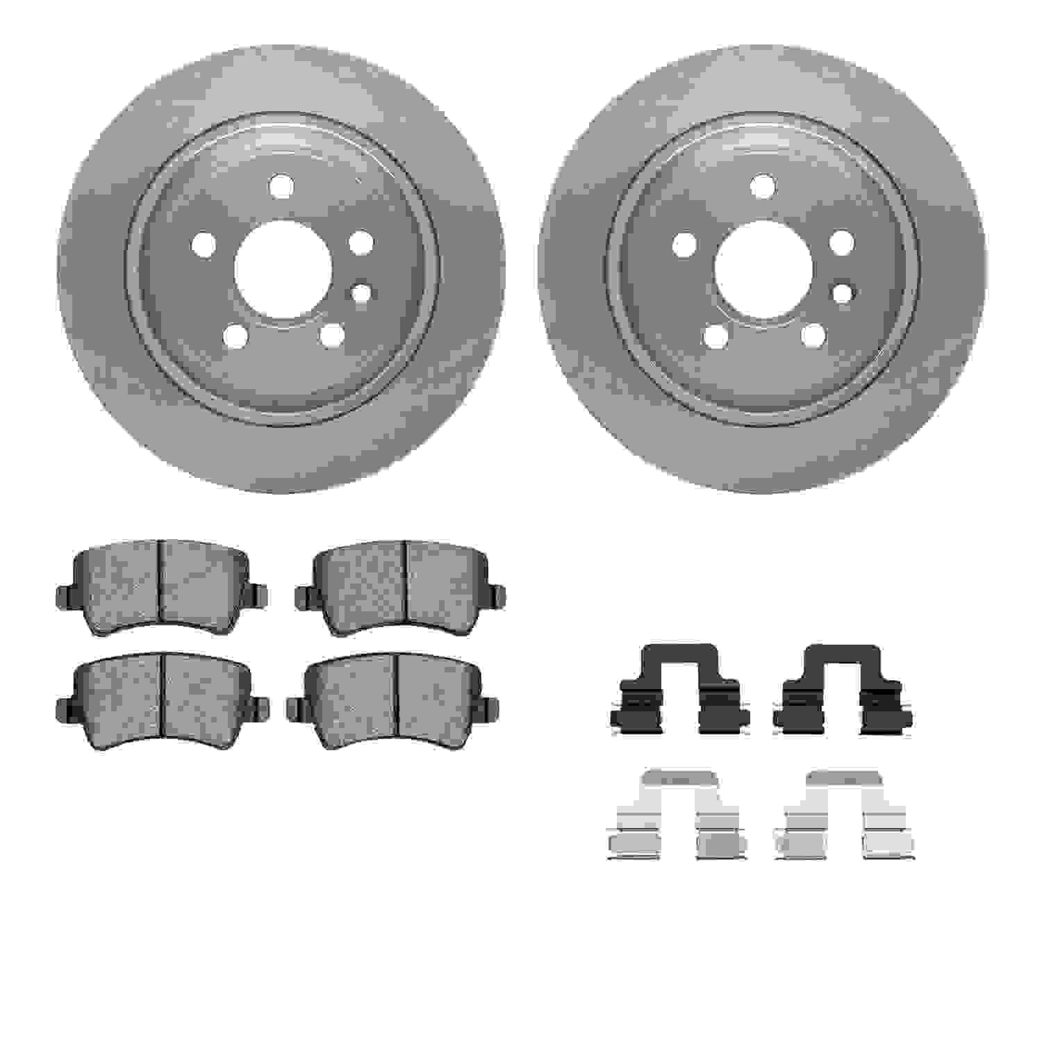 Dynamic Friction Company Disc Brake Pad and Rotor / Drum Brake Shoe and Drum Kit 6312-27066