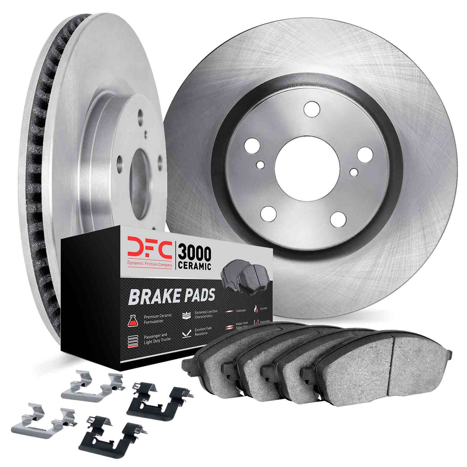 Dynamic Friction Company Disc Brake Pad and Rotor / Drum Brake Shoe and Drum Kit 6312-31024