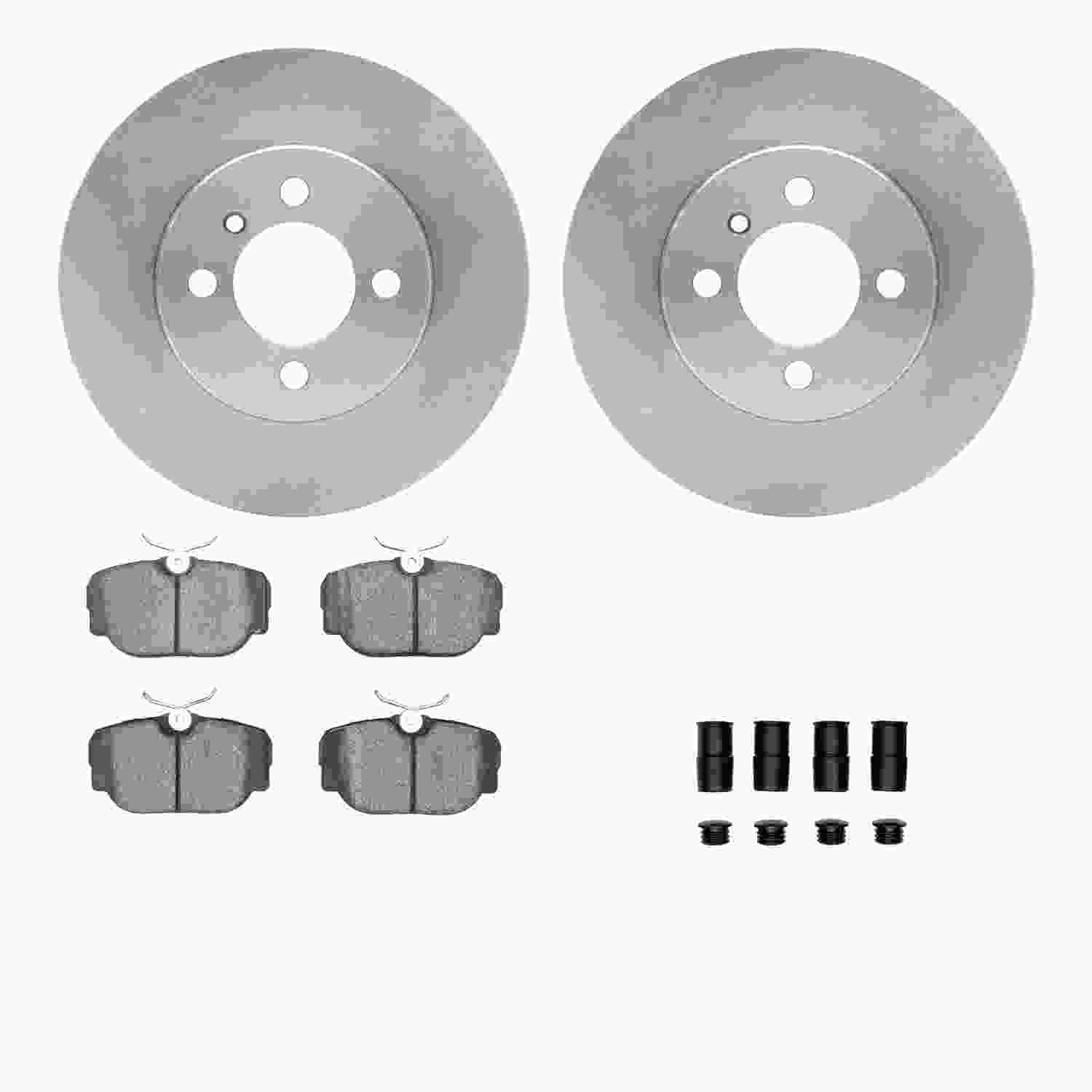 Dynamic Friction Company Disc Brake Pad and Rotor / Drum Brake Shoe and Drum Kit 6312-31031