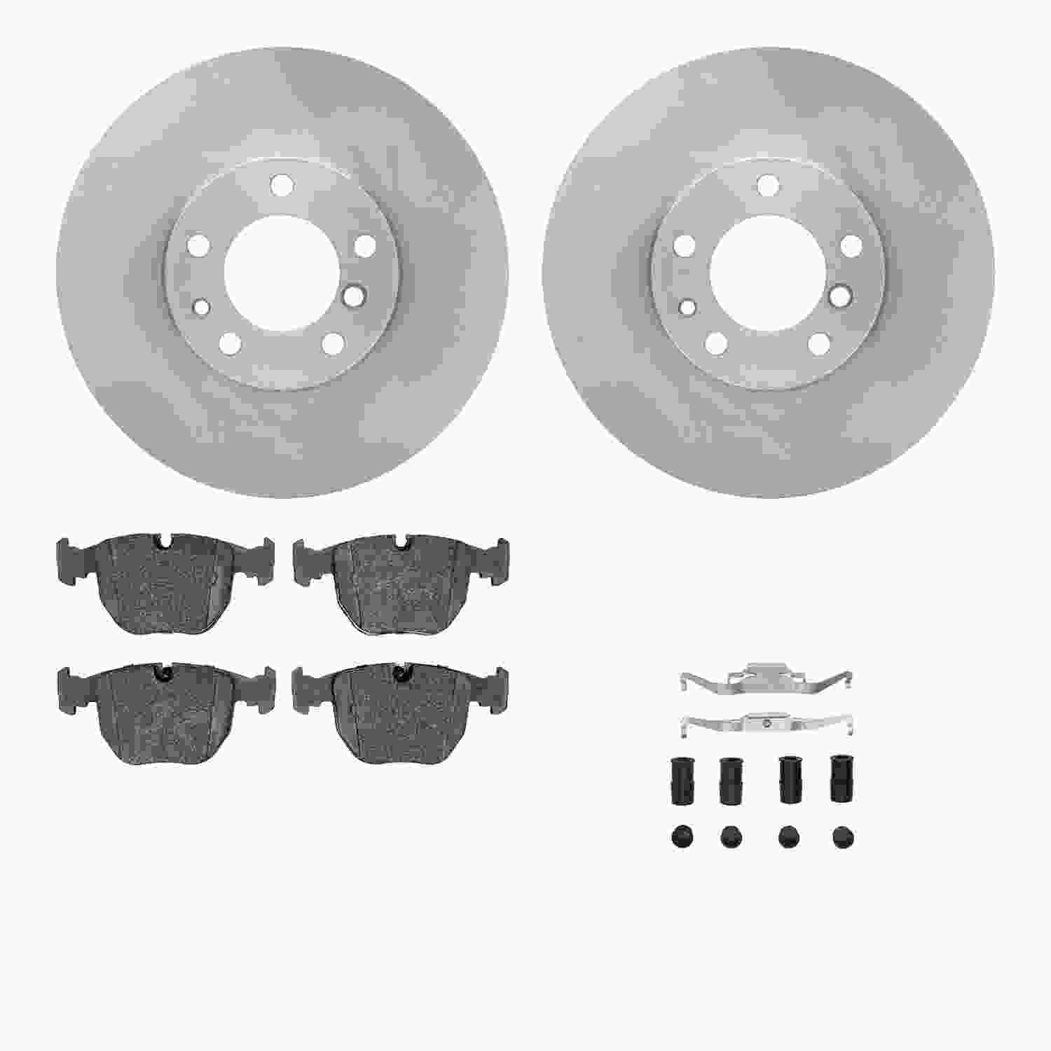 Dynamic Friction Company Disc Brake Pad and Rotor / Drum Brake Shoe and Drum Kit 6312-31044