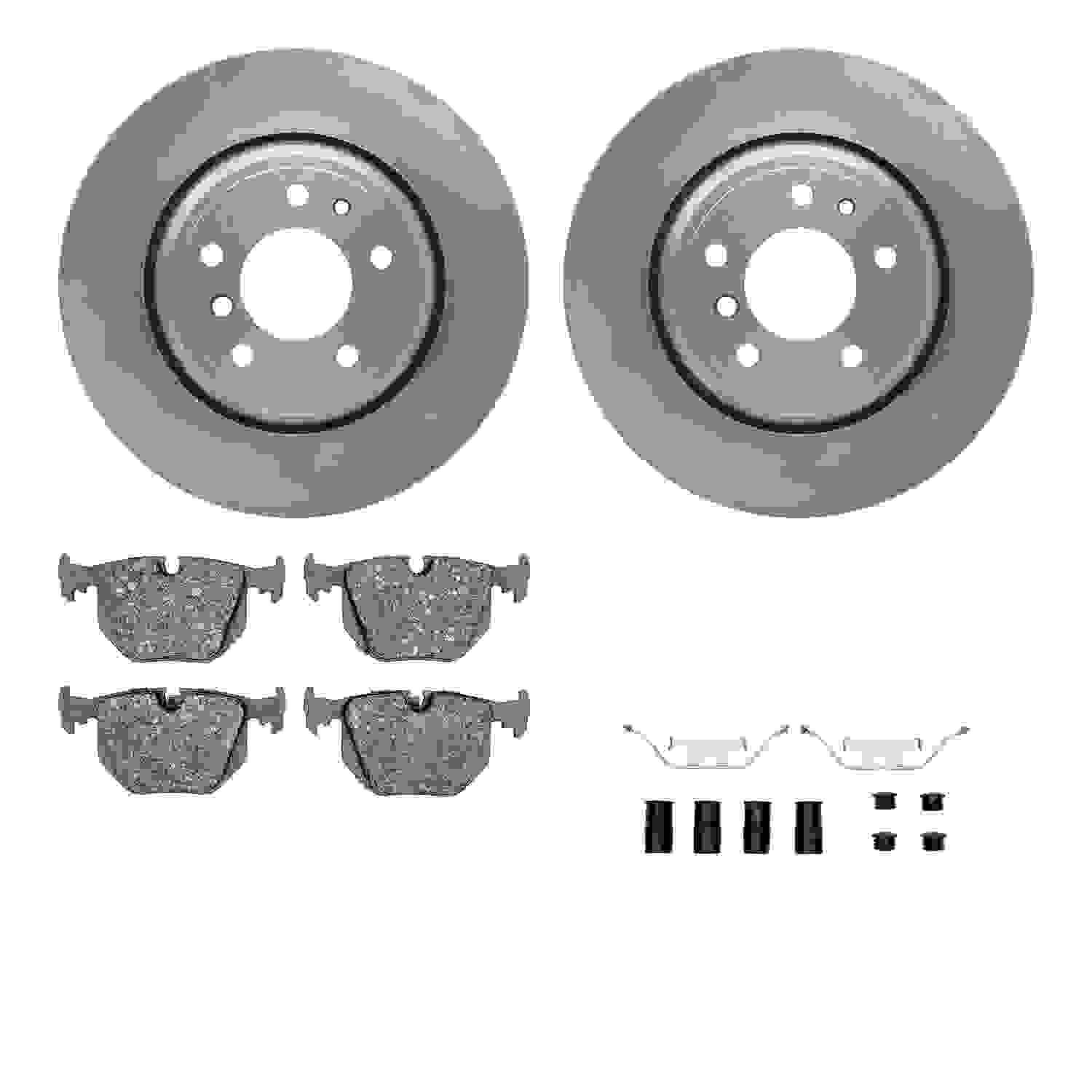 Dynamic Friction Company Disc Brake Pad and Rotor / Drum Brake Shoe and Drum Kit 6312-31049