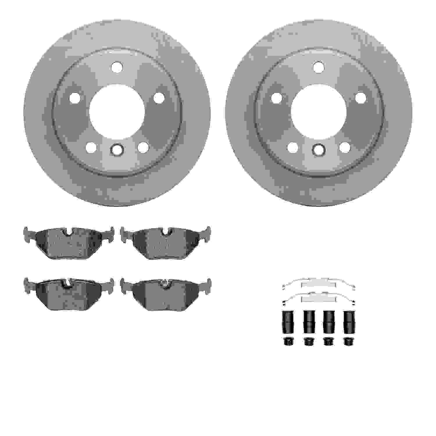 Dynamic Friction Company Disc Brake Pad and Rotor / Drum Brake Shoe and Drum Kit 6312-31059