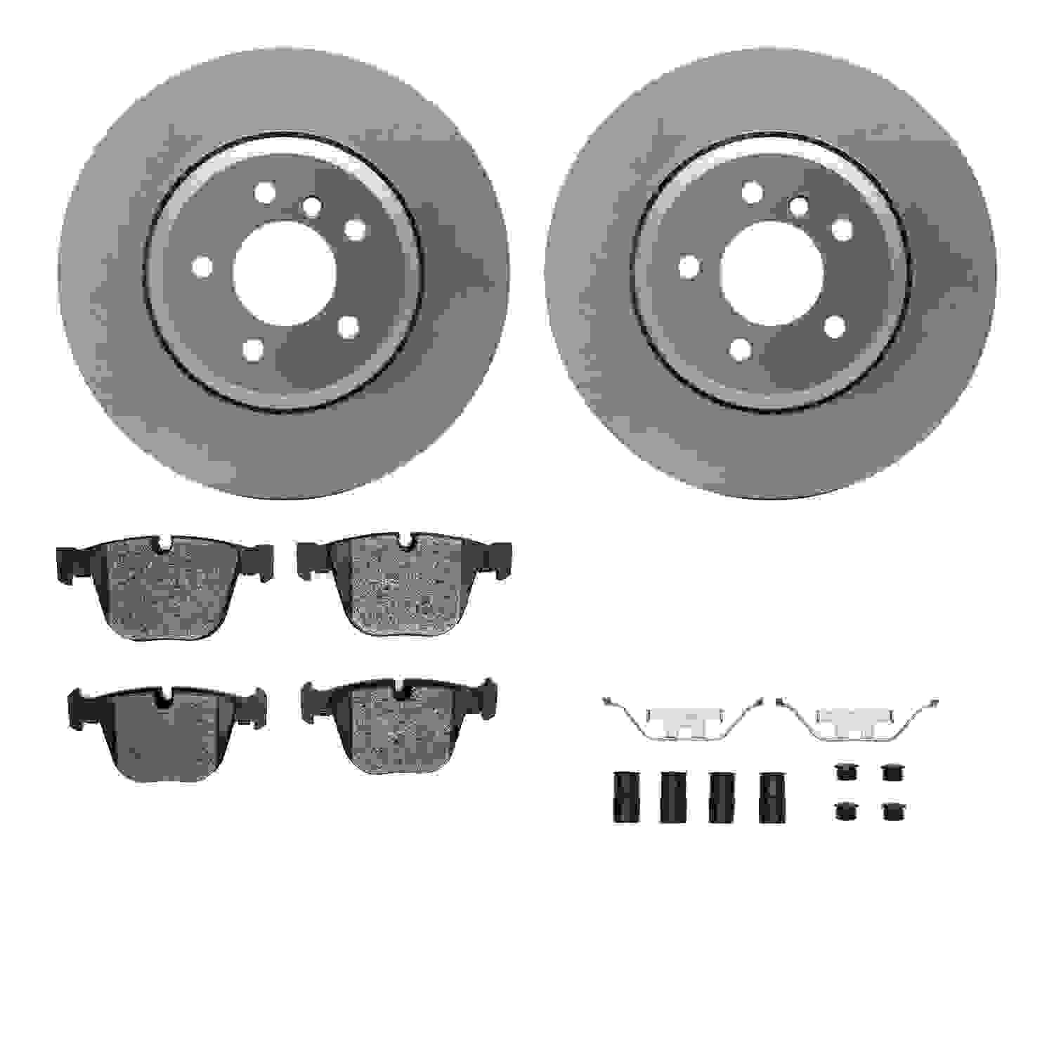 Dynamic Friction Company Disc Brake Pad and Rotor / Drum Brake Shoe and Drum Kit 6312-31075