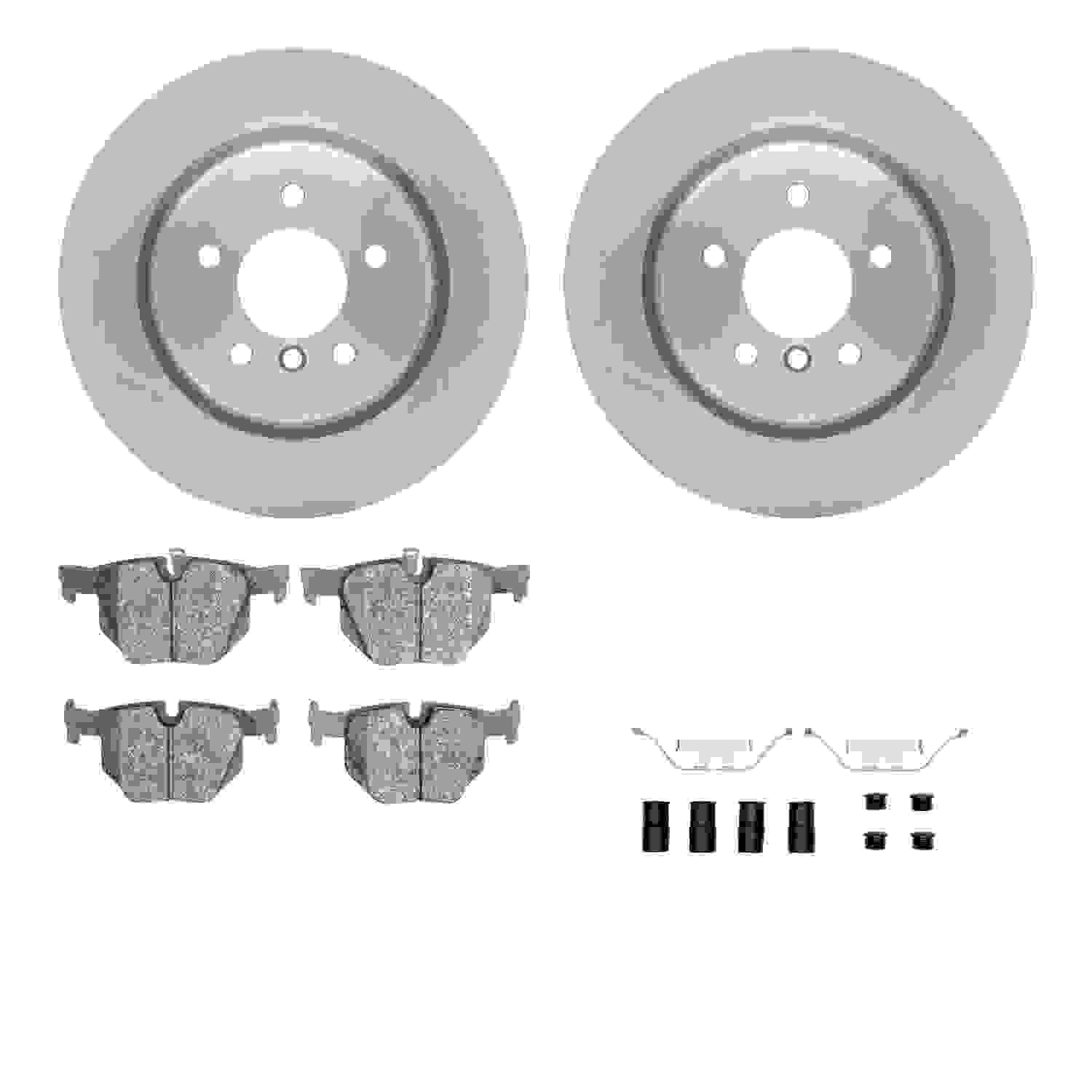 Dynamic Friction Company Disc Brake Pad and Rotor / Drum Brake Shoe and Drum Kit 6312-31091