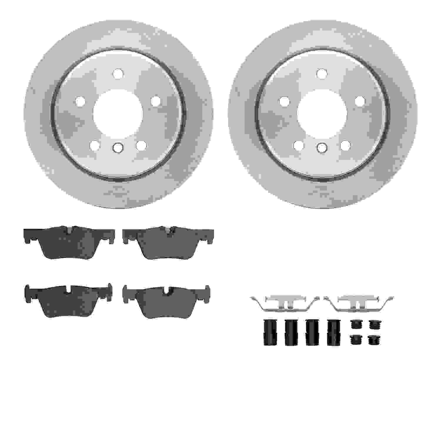 Dynamic Friction Company Disc Brake Pad and Rotor / Drum Brake Shoe and Drum Kit 6312-31127