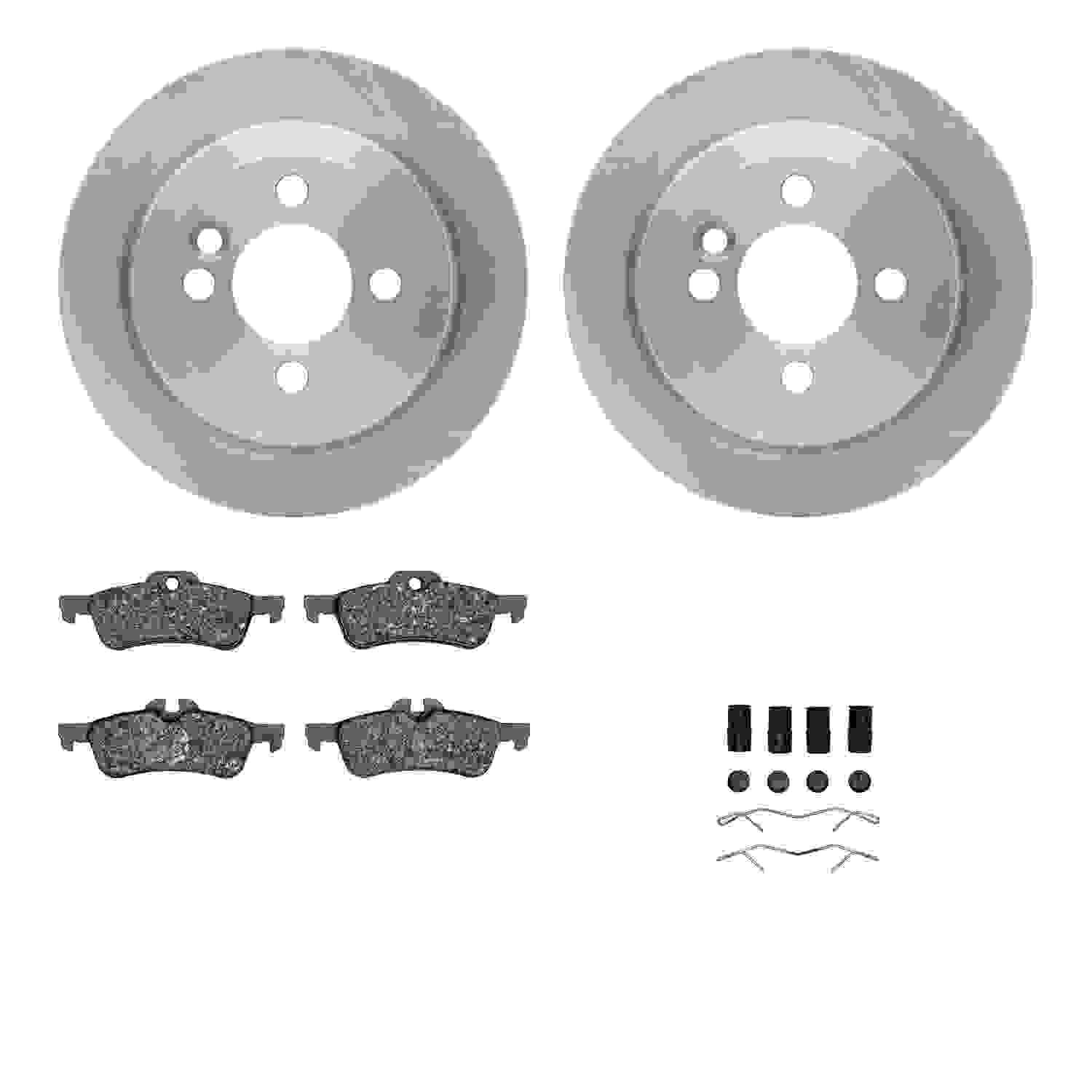 Dynamic Friction Company Disc Brake Pad and Rotor / Drum Brake Shoe and Drum Kit 6312-32003