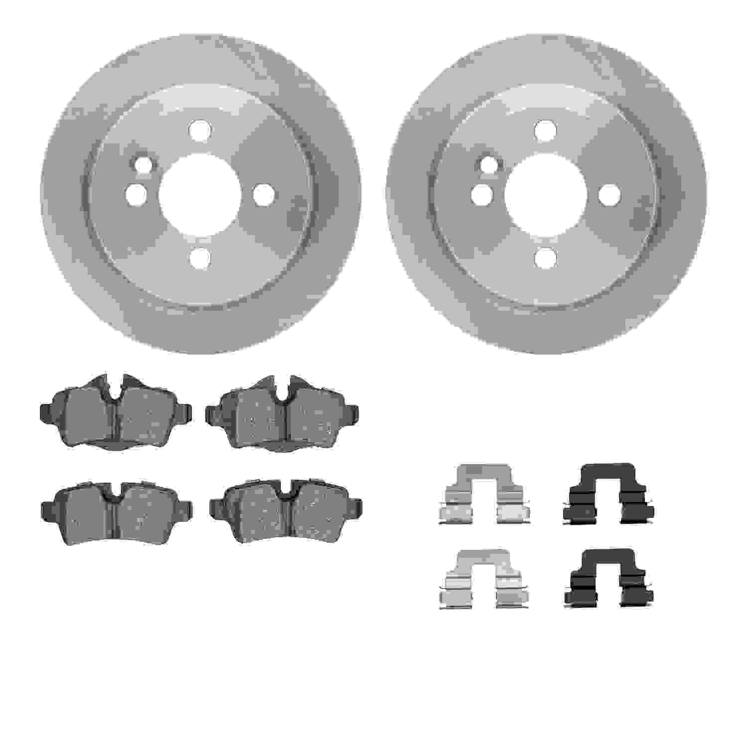 Dynamic Friction Company Disc Brake Pad and Rotor / Drum Brake Shoe and Drum Kit 6312-32014