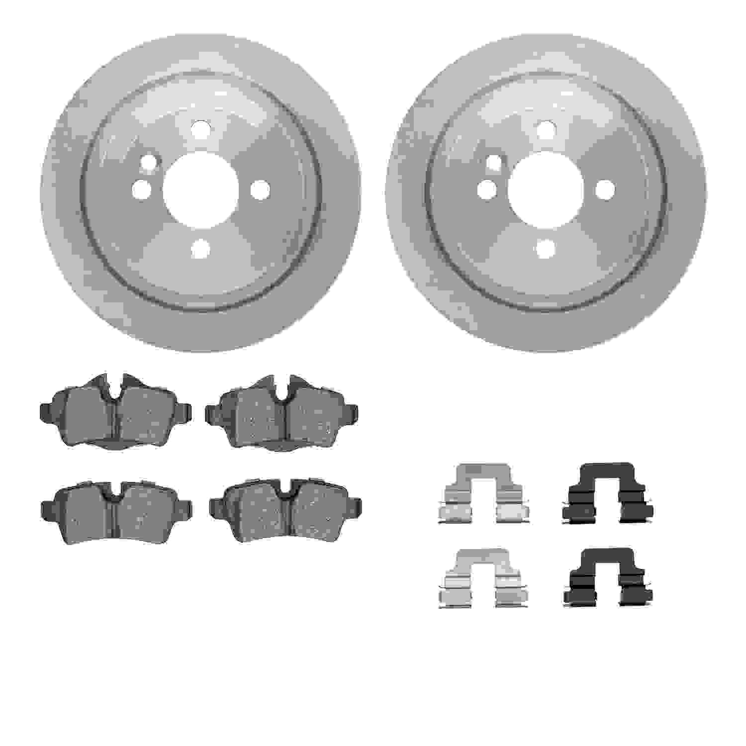 Dynamic Friction Company Disc Brake Pad and Rotor / Drum Brake Shoe and Drum Kit 6312-32015