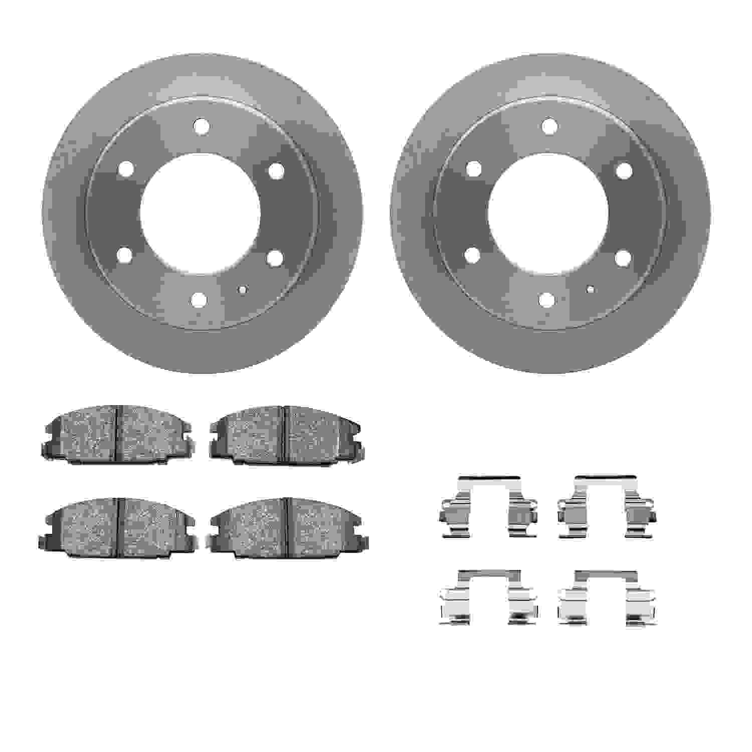 Dynamic Friction Company Disc Brake Pad and Rotor / Drum Brake Shoe and Drum Kit 6312-37007