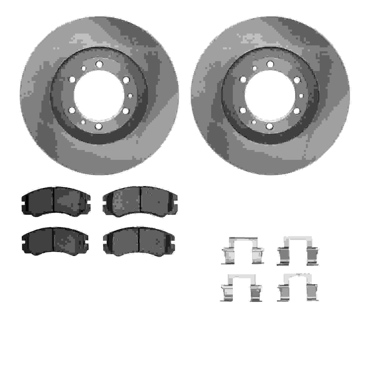 Dynamic Friction Company Disc Brake Pad and Rotor / Drum Brake Shoe and Drum Kit 6312-37012