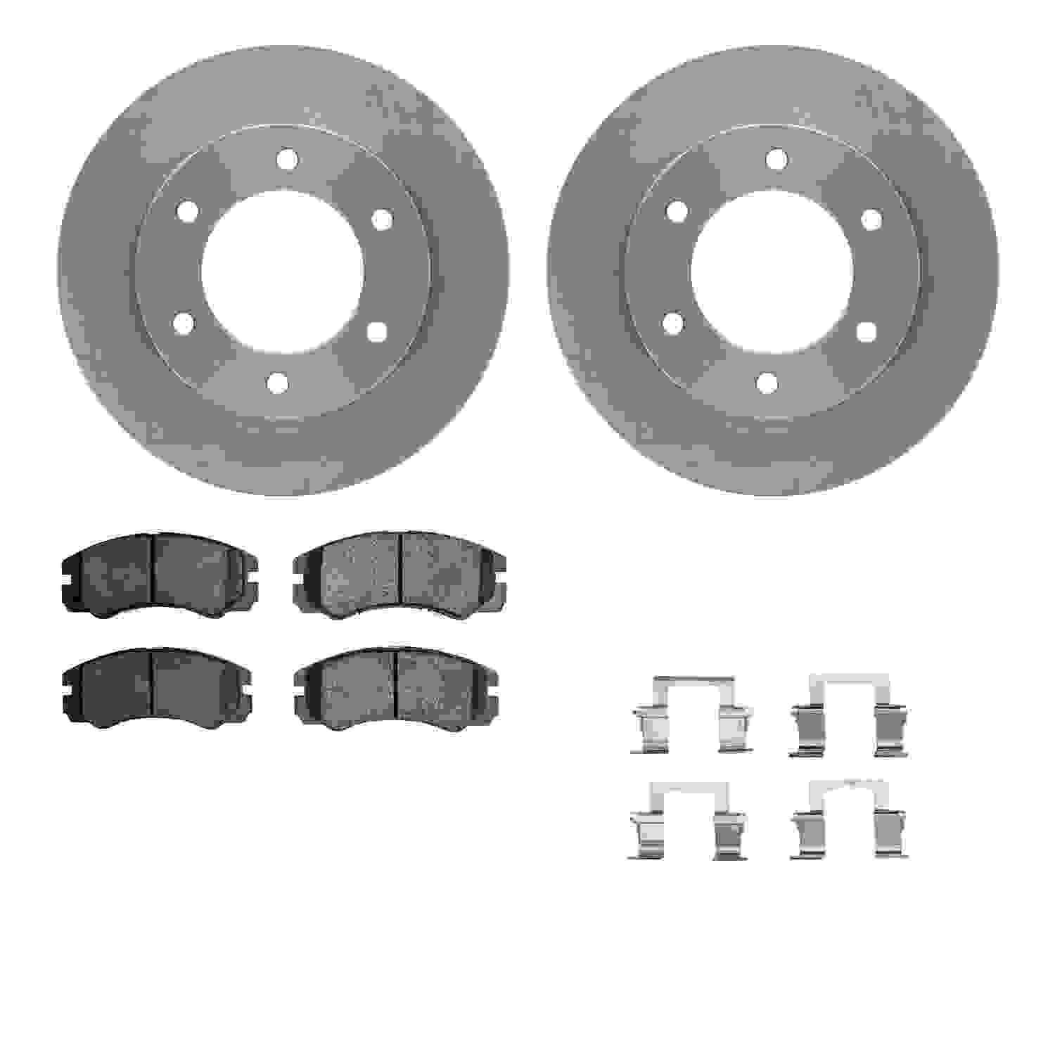 Dynamic Friction Company Disc Brake Pad and Rotor / Drum Brake Shoe and Drum Kit 6312-37013