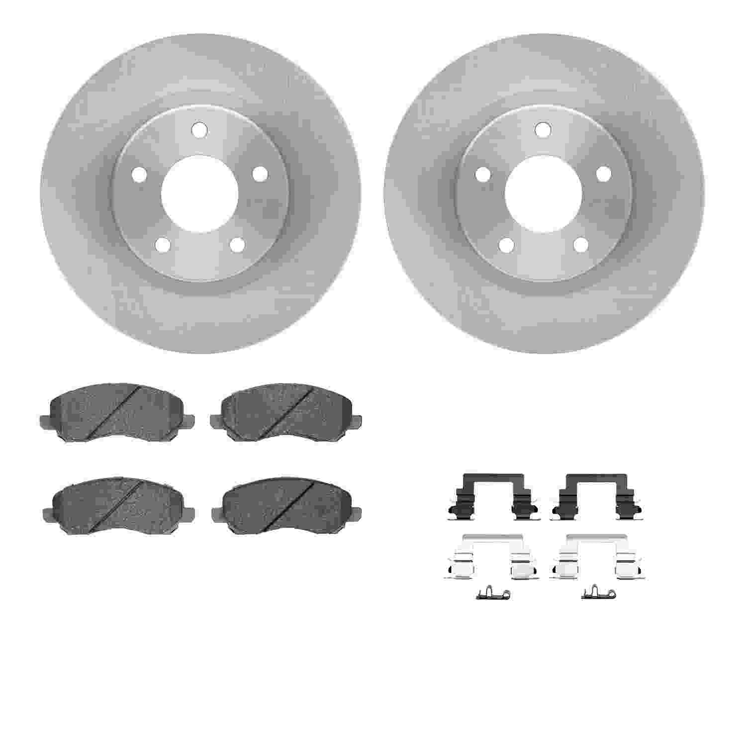 Dynamic Friction Company Disc Brake Pad and Rotor / Drum Brake Shoe and Drum Kit 6312-39026