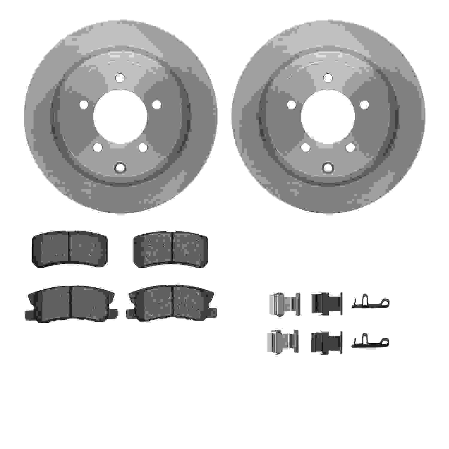 Dynamic Friction Company Disc Brake Pad and Rotor / Drum Brake Shoe and Drum Kit 6312-39027