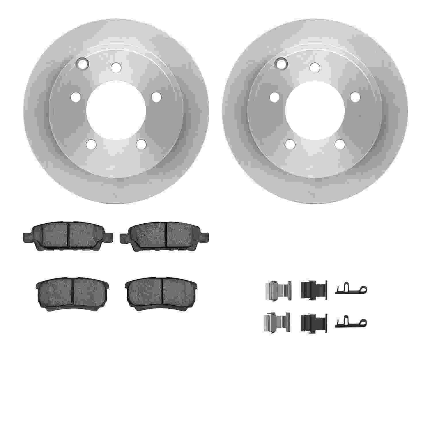 Dynamic Friction Company Disc Brake Pad and Rotor / Drum Brake Shoe and Drum Kit 6312-39031