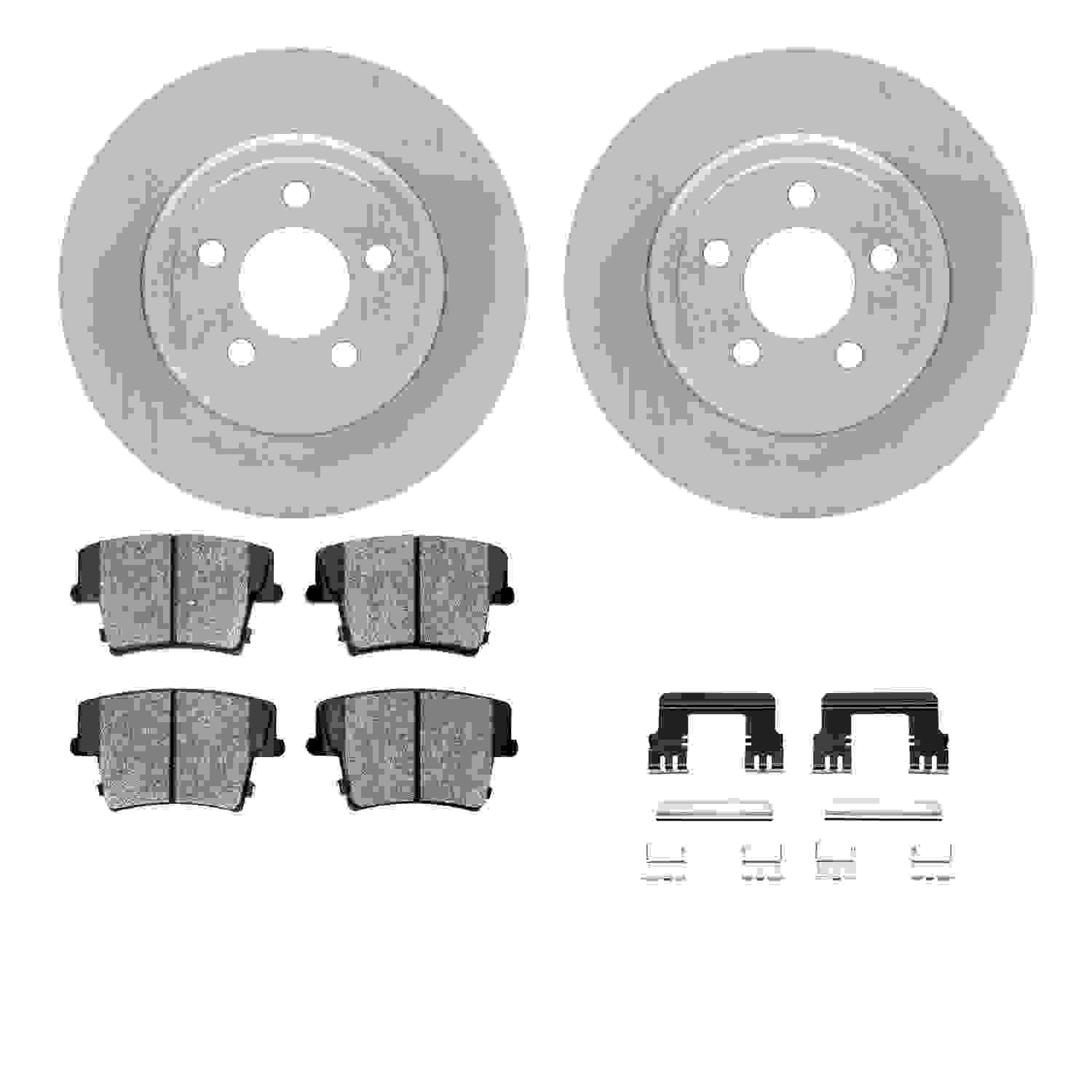 Dynamic Friction Company Disc Brake Pad and Rotor / Drum Brake Shoe and Drum Kit 6312-39036