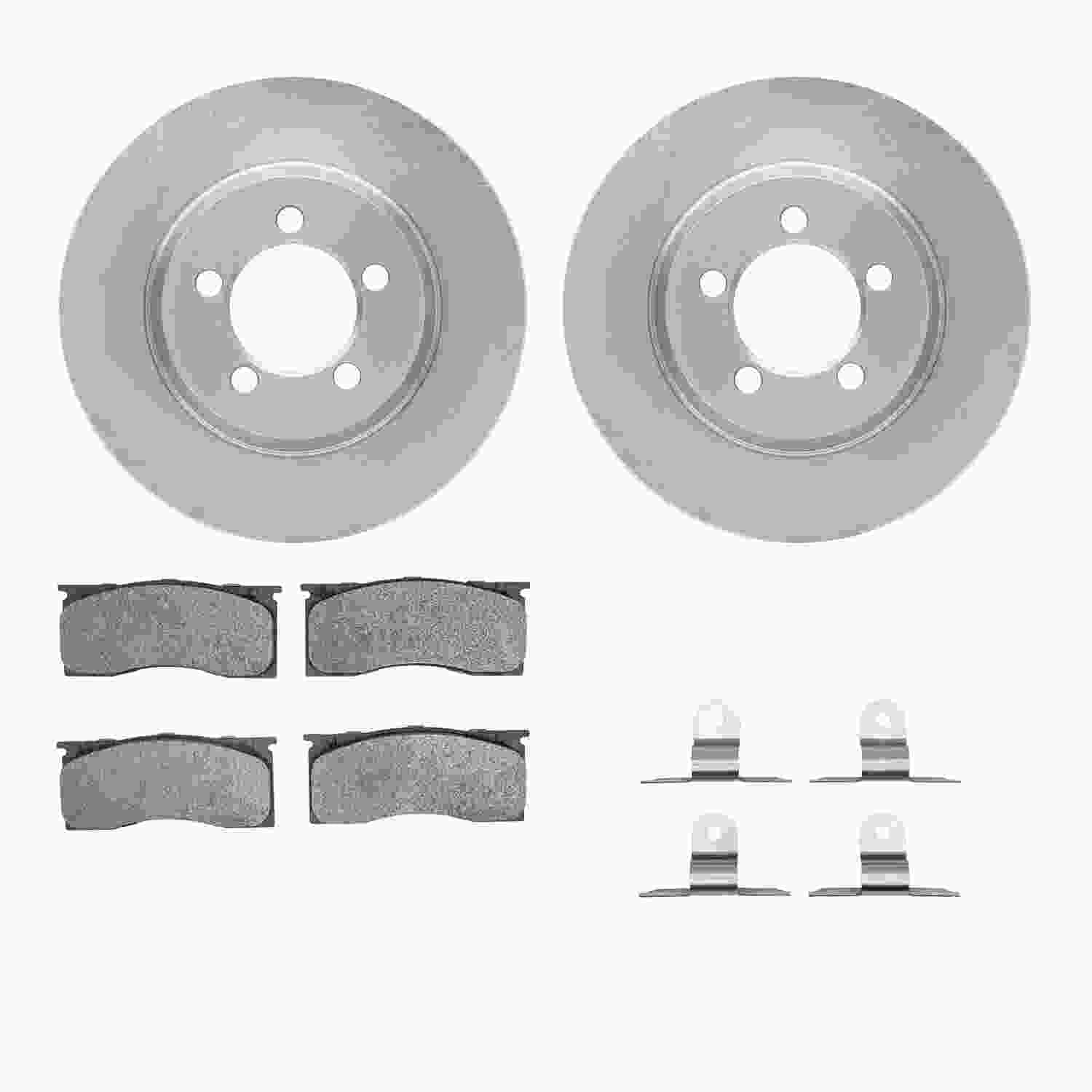 Dynamic Friction Company Disc Brake Pad and Rotor / Drum Brake Shoe and Drum Kit 6312-40001