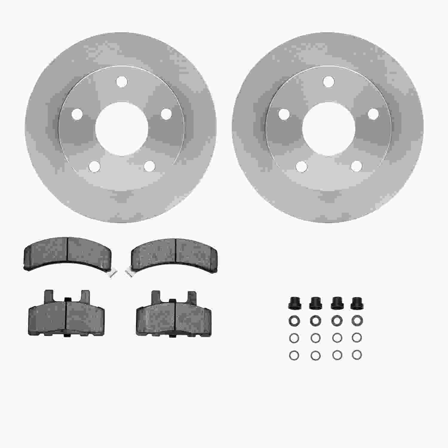 Dynamic Friction Company Disc Brake Pad and Rotor / Drum Brake Shoe and Drum Kit 6312-40037