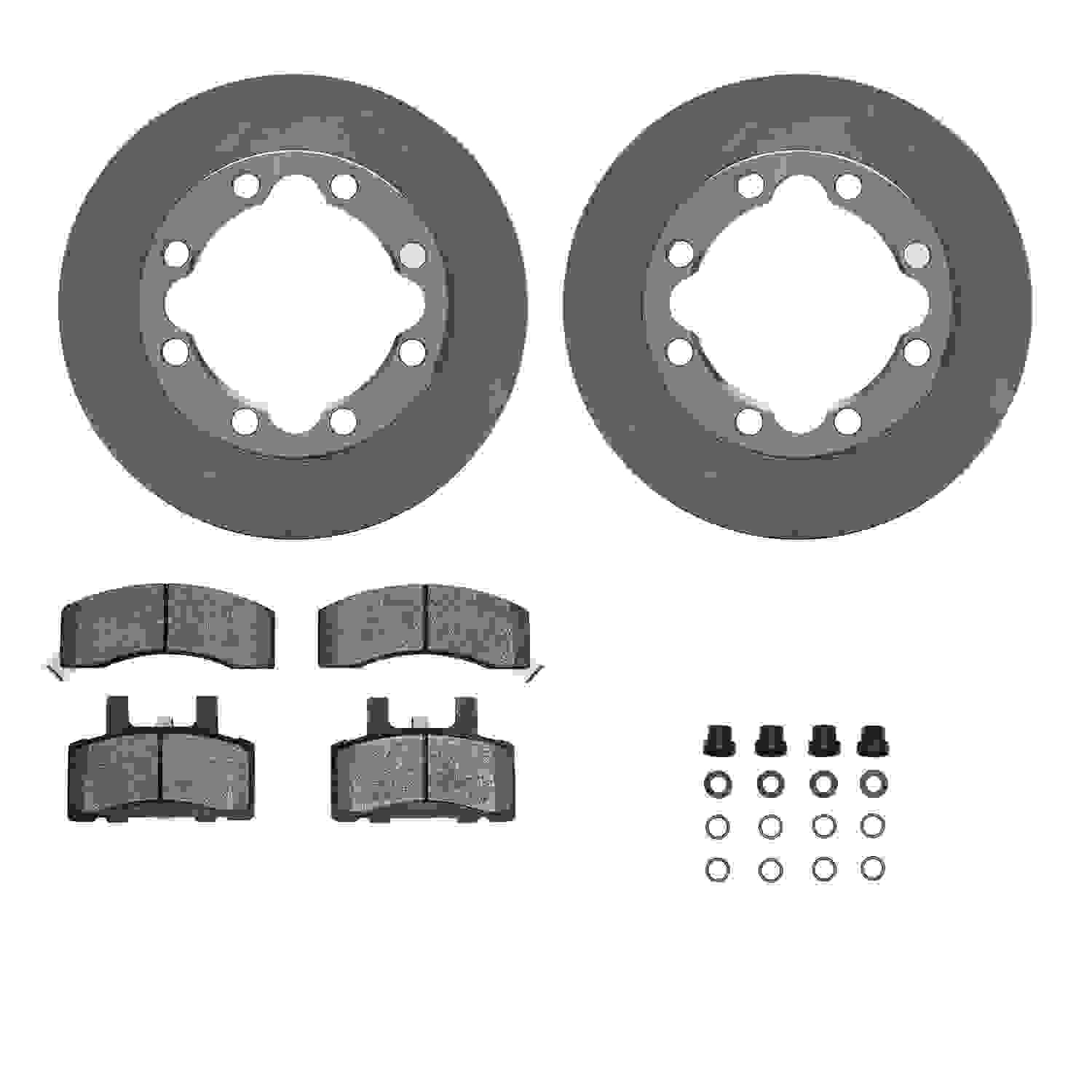 Dynamic Friction Company Disc Brake Pad and Rotor / Drum Brake Shoe and Drum Kit 6312-40038