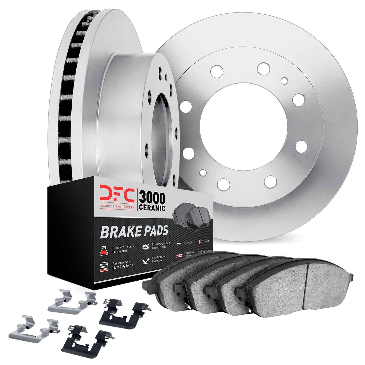 Dynamic Friction Company Disc Brake Pad and Rotor / Drum Brake Shoe and Drum Kit 6312-40038