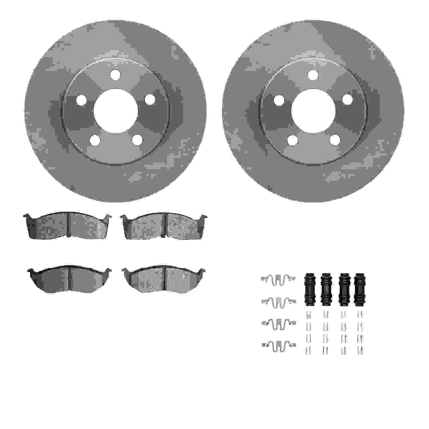 Dynamic Friction Company Disc Brake Pad and Rotor / Drum Brake Shoe and Drum Kit 6312-40063