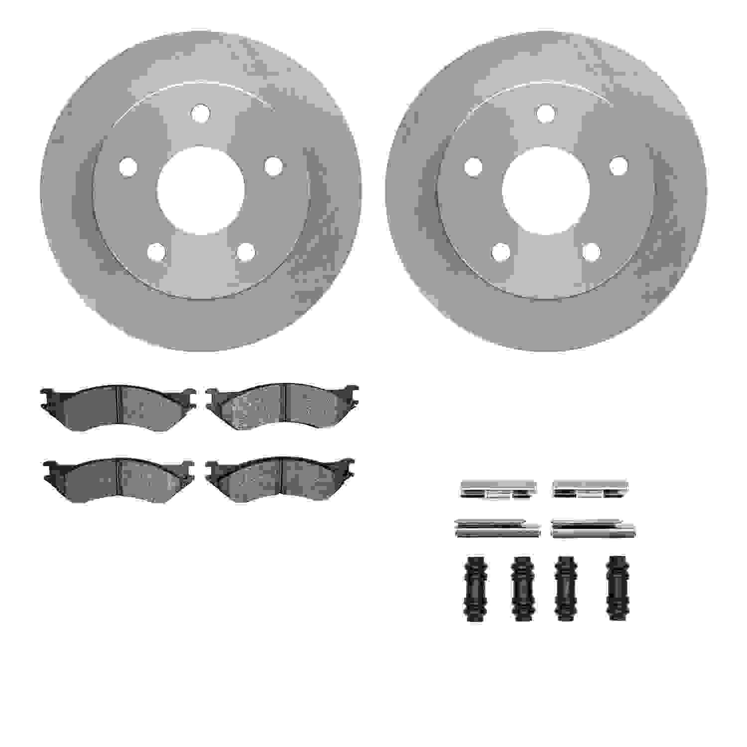 Dynamic Friction Company Disc Brake Pad and Rotor / Drum Brake Shoe and Drum Kit 6312-40066