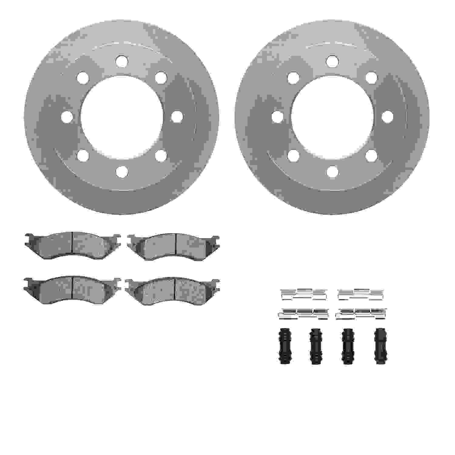 Dynamic Friction Company Disc Brake Pad and Rotor / Drum Brake Shoe and Drum Kit 6312-40068