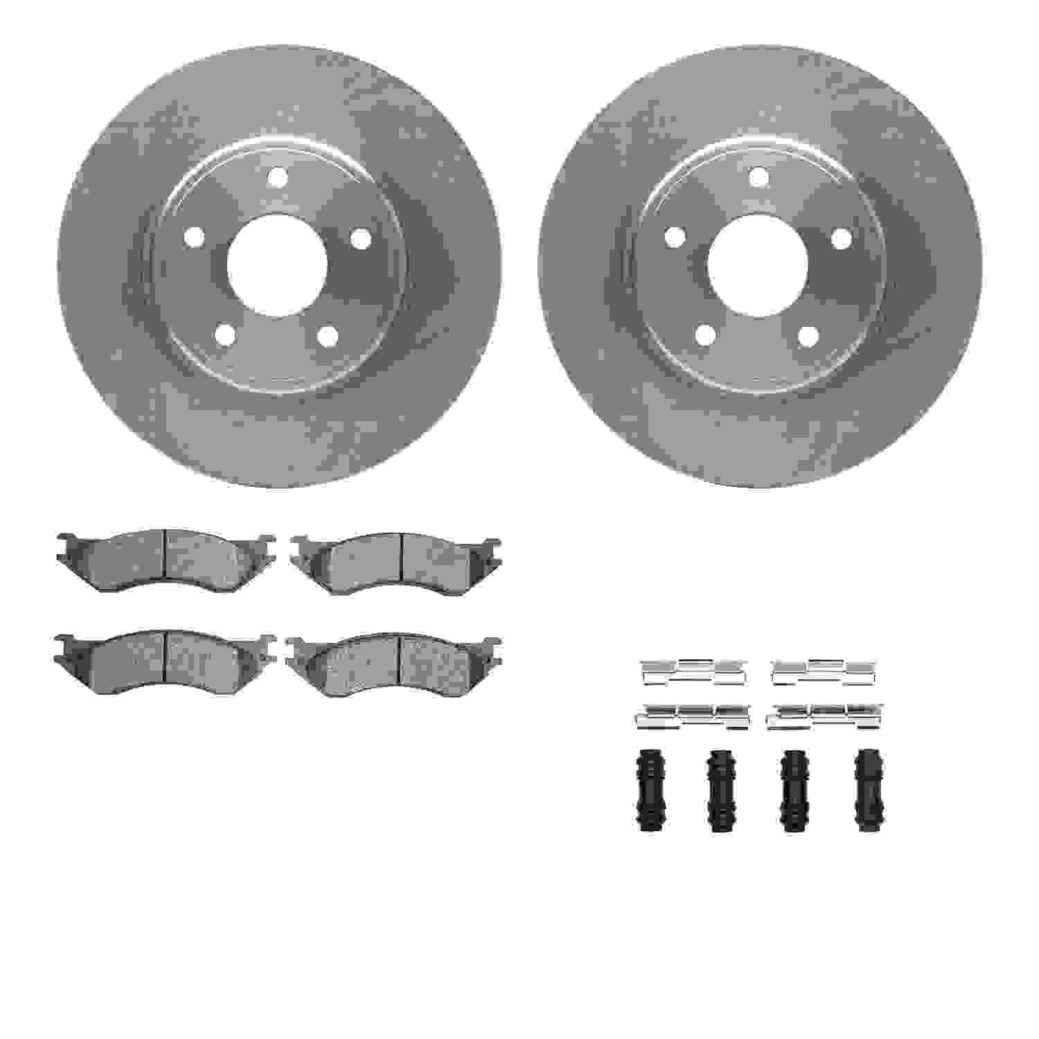 Dynamic Friction Company Disc Brake Pad and Rotor / Drum Brake Shoe and Drum Kit 6312-40070